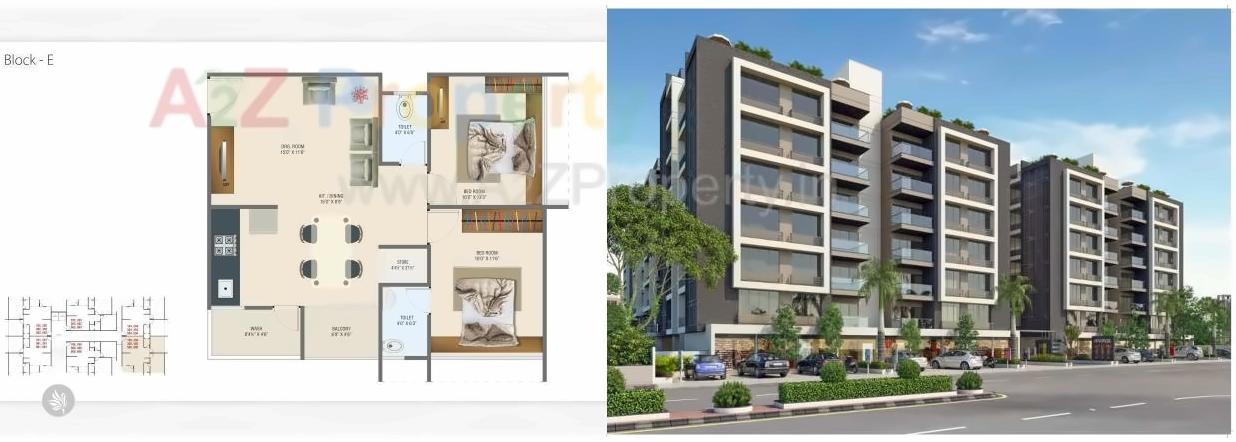 Layout of real estate project Anmol Lifestyle located at Nana-chiloda, Gandhinagar, Gujarat