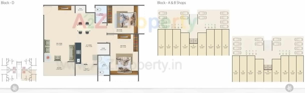 Layout of real estate project Anmol Lifestyle located at Nana-chiloda, Gandhinagar, Gujarat