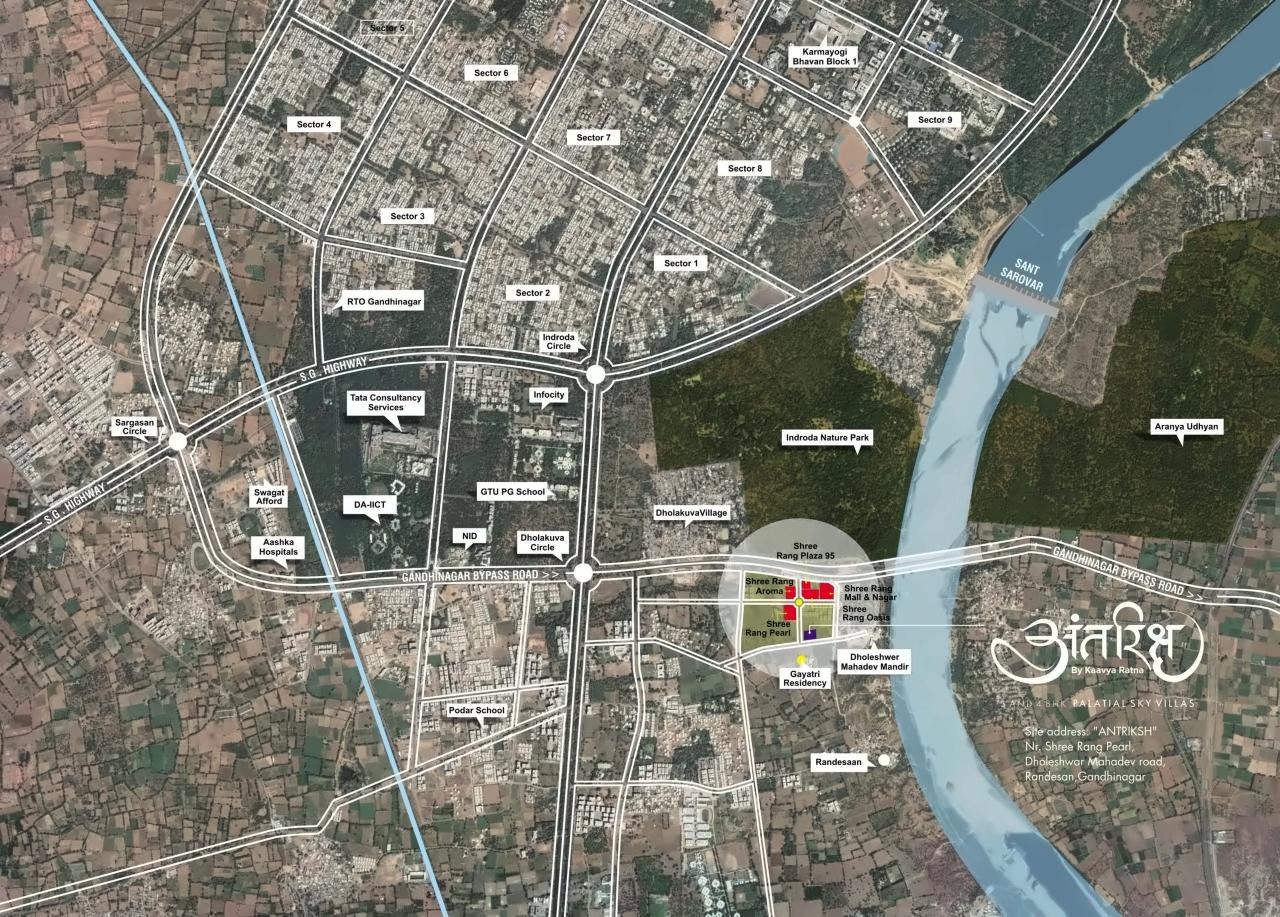 of real estate project Antriksh located at Randesan, Gandhinagar, Gujarat