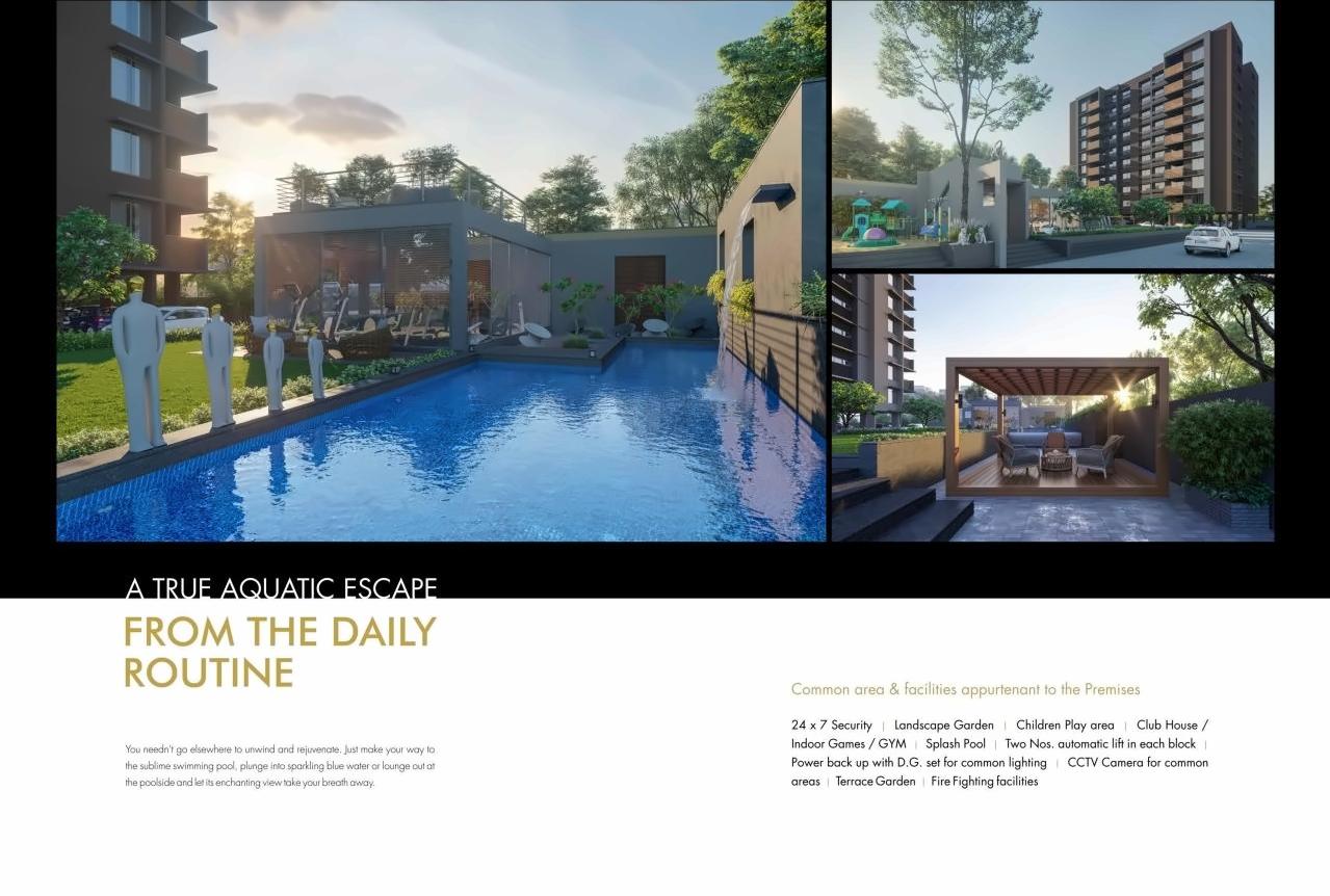 3D Elevation of real estate project Antriksh located at Randesan, Gandhinagar, Gujarat