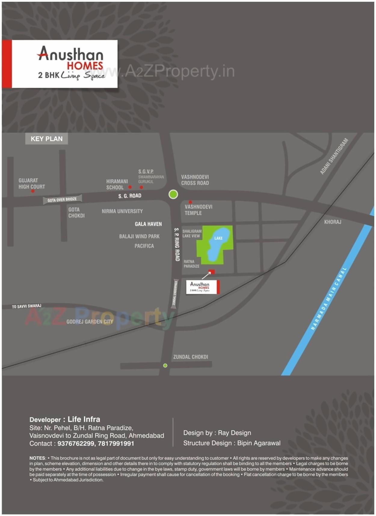  of real estate project Anusthan Homes located at Khoraj, Gandhinagar, Gujarat