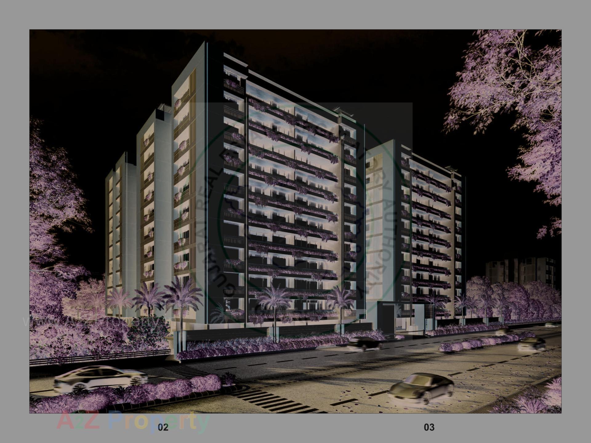 3D Elevation of real estate project Apple Green Homes located at Koba, Gandhinagar, Gujarat