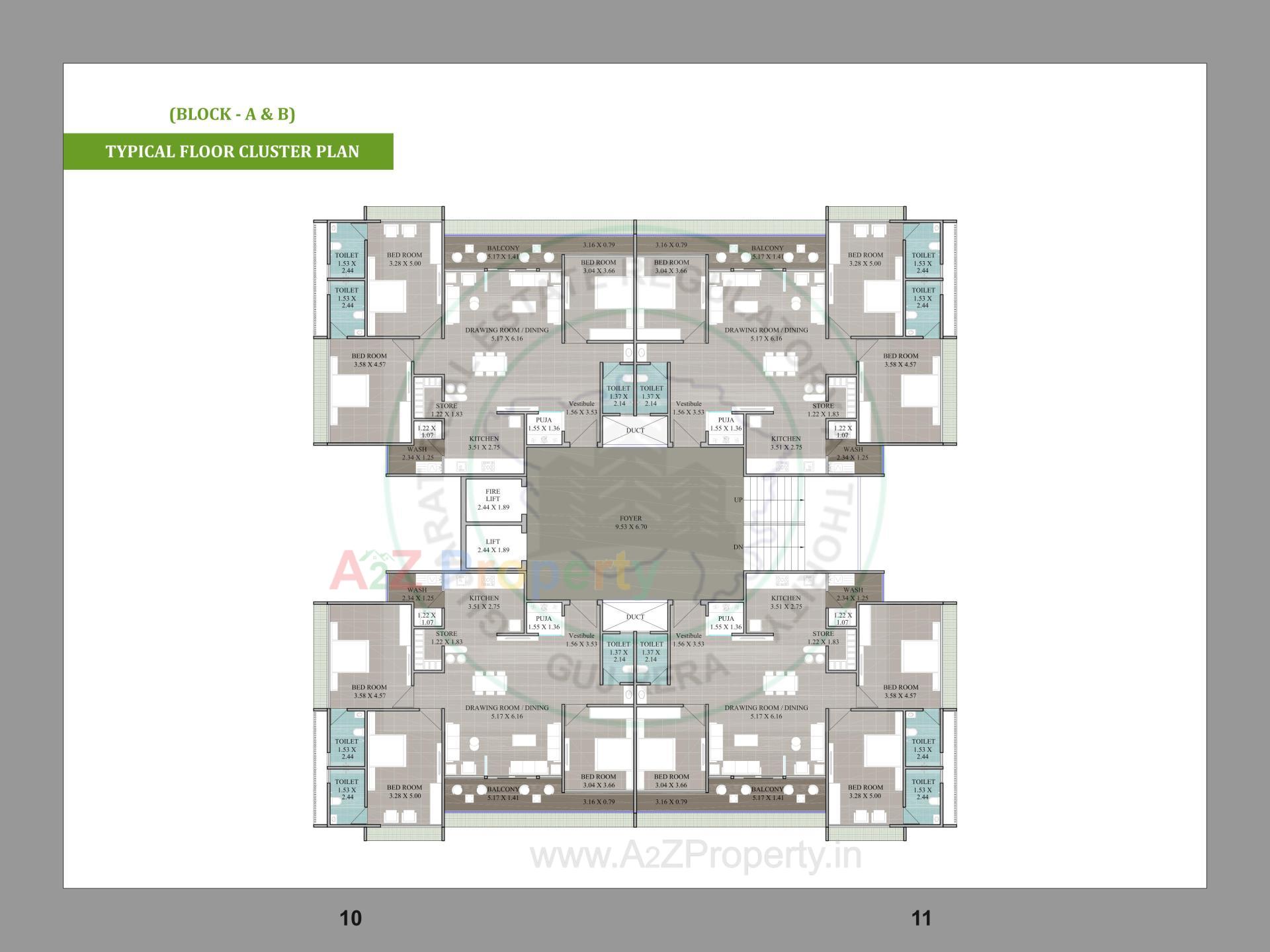 Layout of real estate project Apple Green Homes located at Koba, Gandhinagar, Gujarat