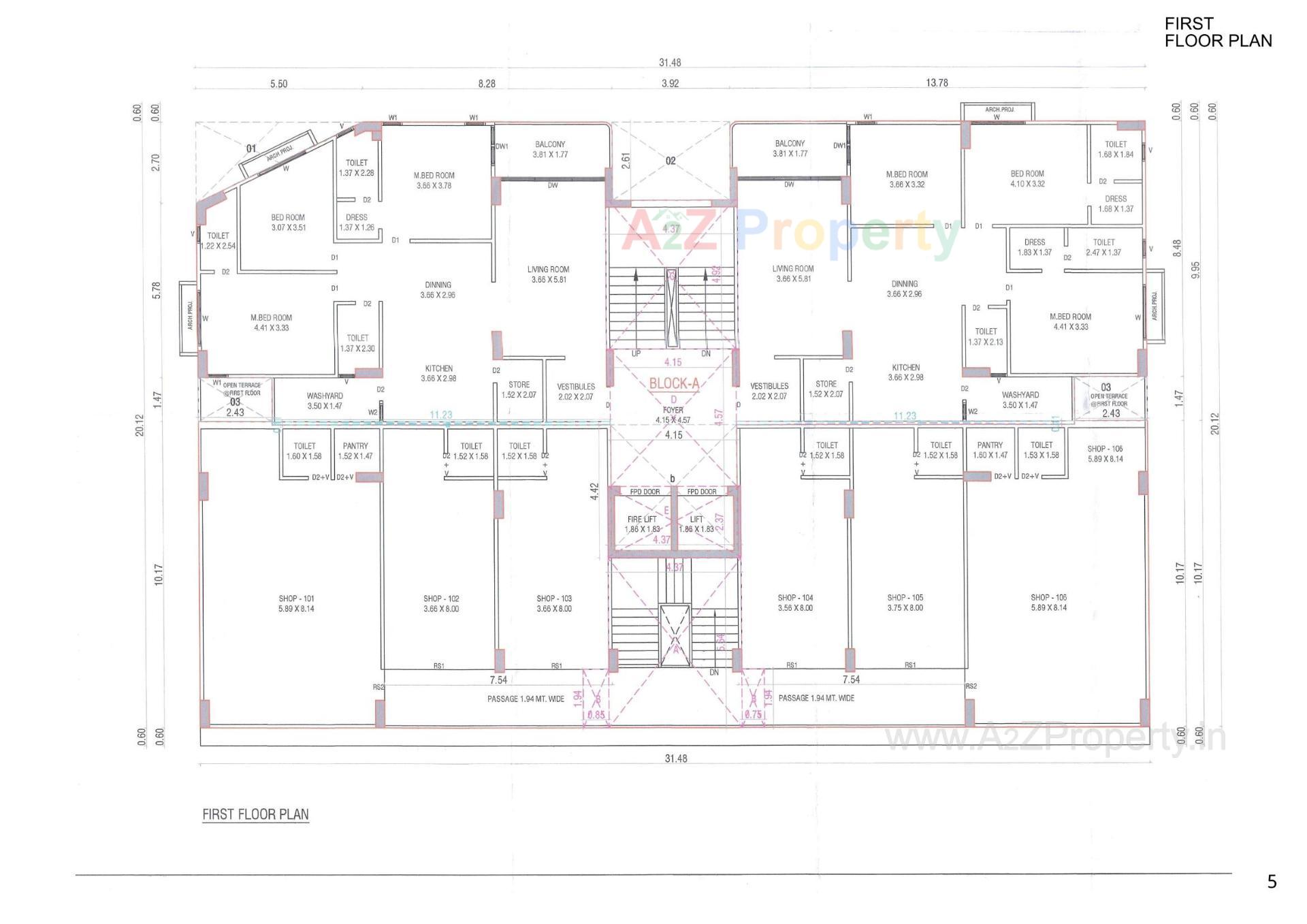 Layout of real estate project Arham Heights located at Vavol, Gandhinagar, Gujarat
