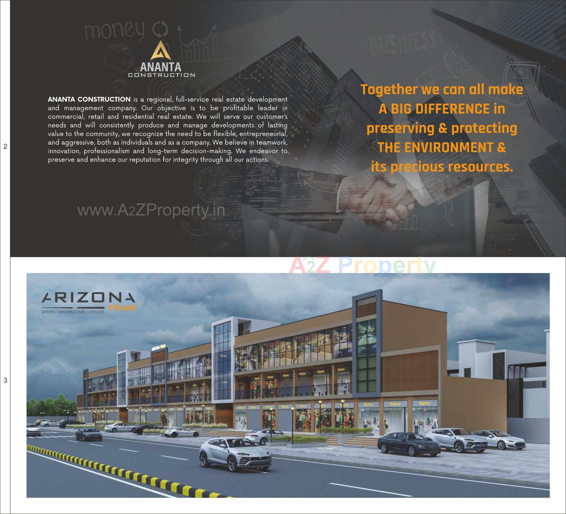 3D Elevation of real estate project Arizona Prime located at Mansa, Gandhinagar, Gujarat