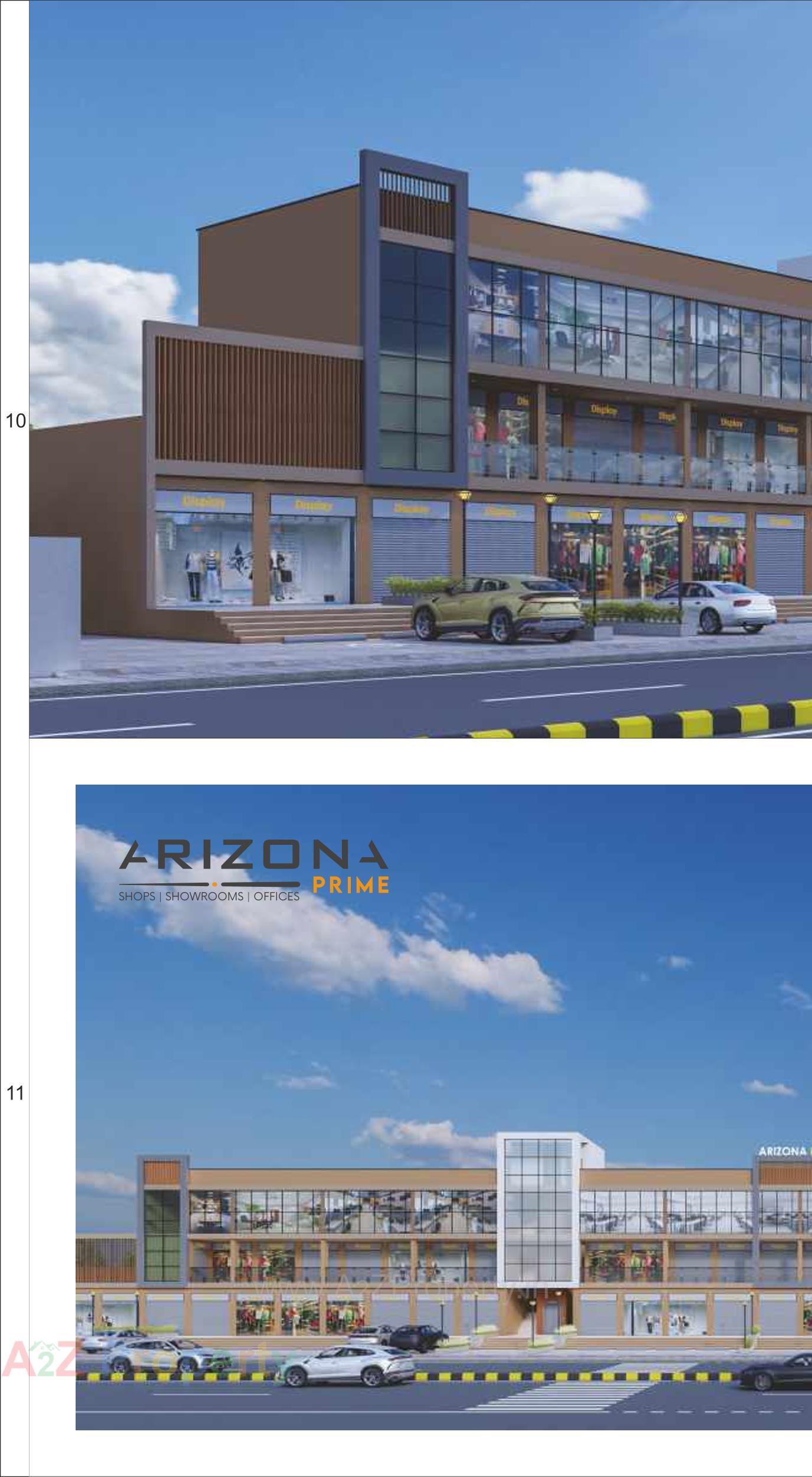 3D Elevation of real estate project Arizona Prime located at Mansa, Gandhinagar, Gujarat