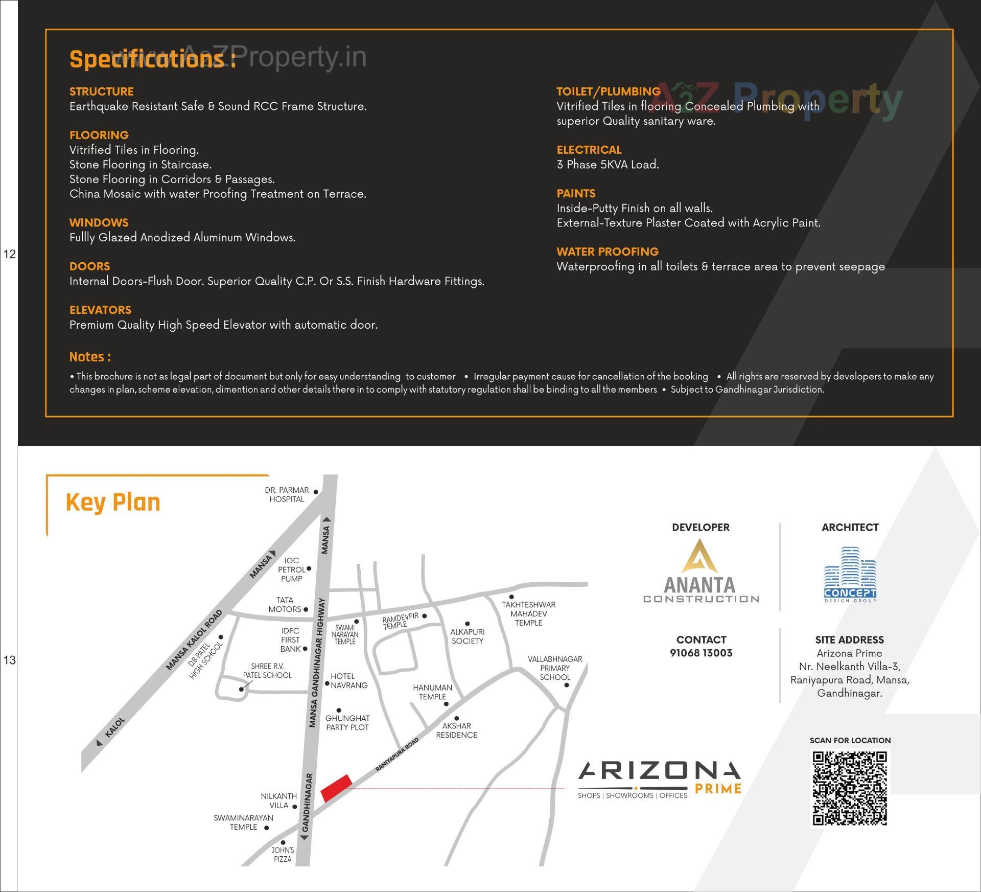  of real estate project Arizona Prime located at Mansa, Gandhinagar, Gujarat