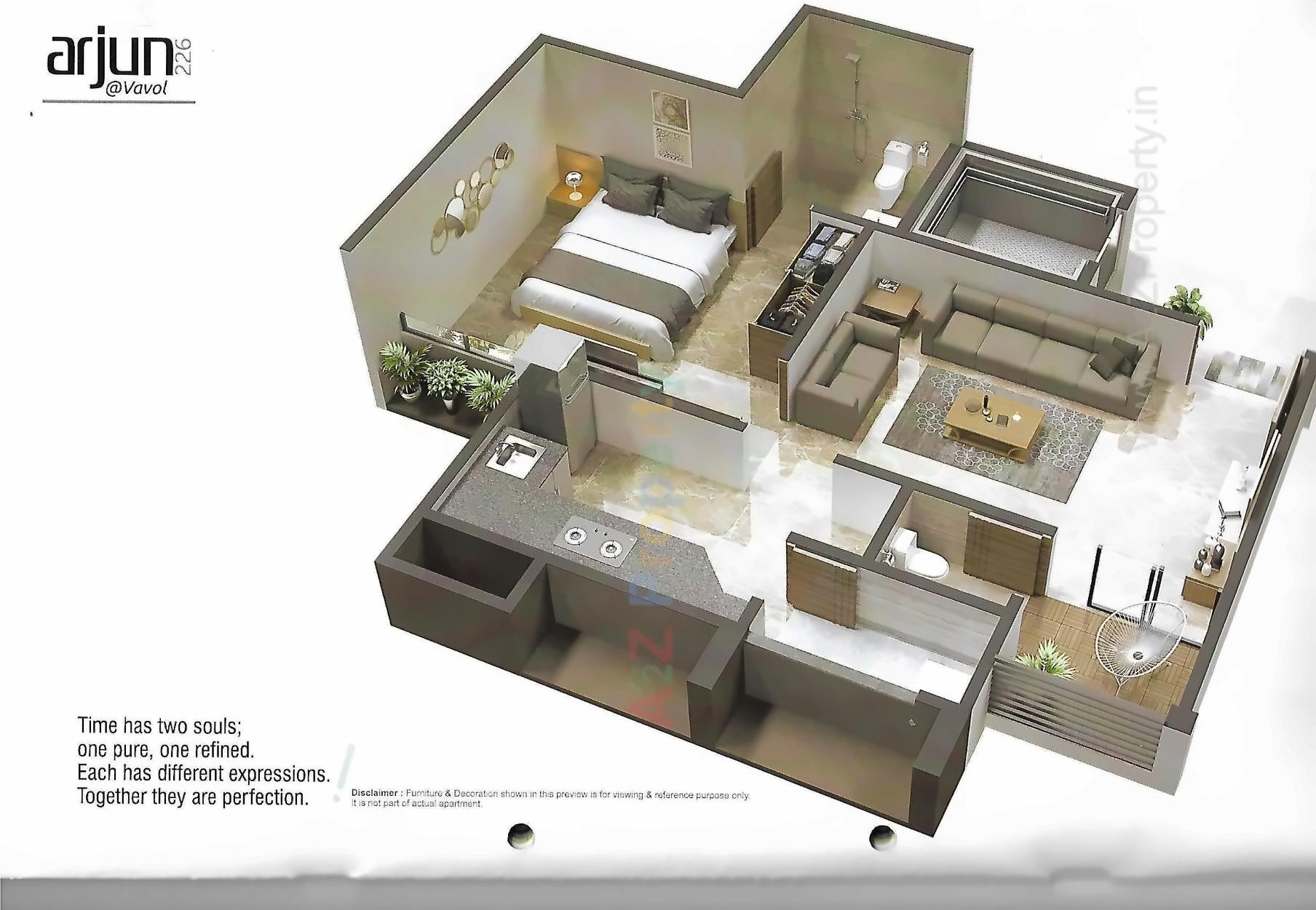Layout of real estate project Arjun 2 located at Vavol, Gandhinagar, Gujarat