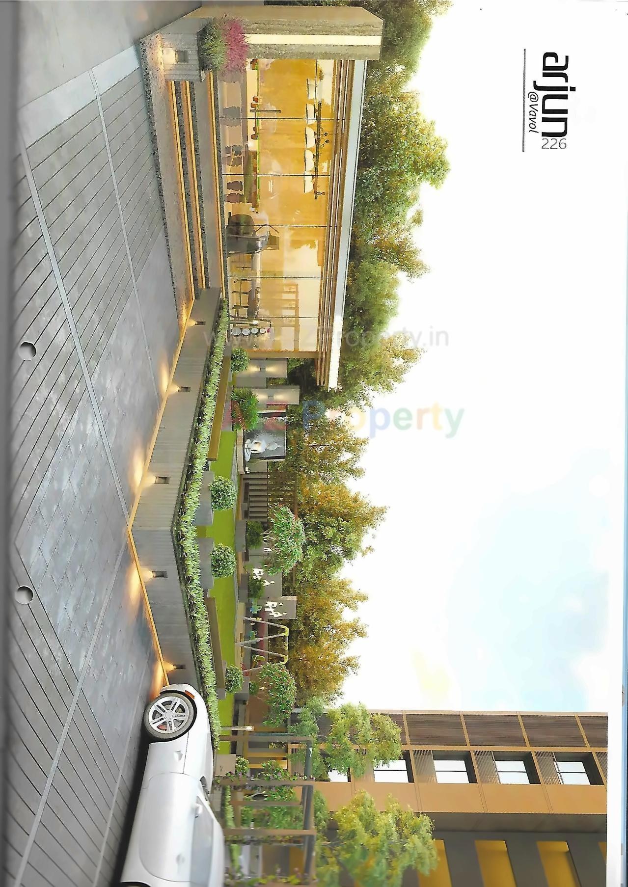 3D Elevation of real estate project Arjun 2 located at Vavol, Gandhinagar, Gujarat