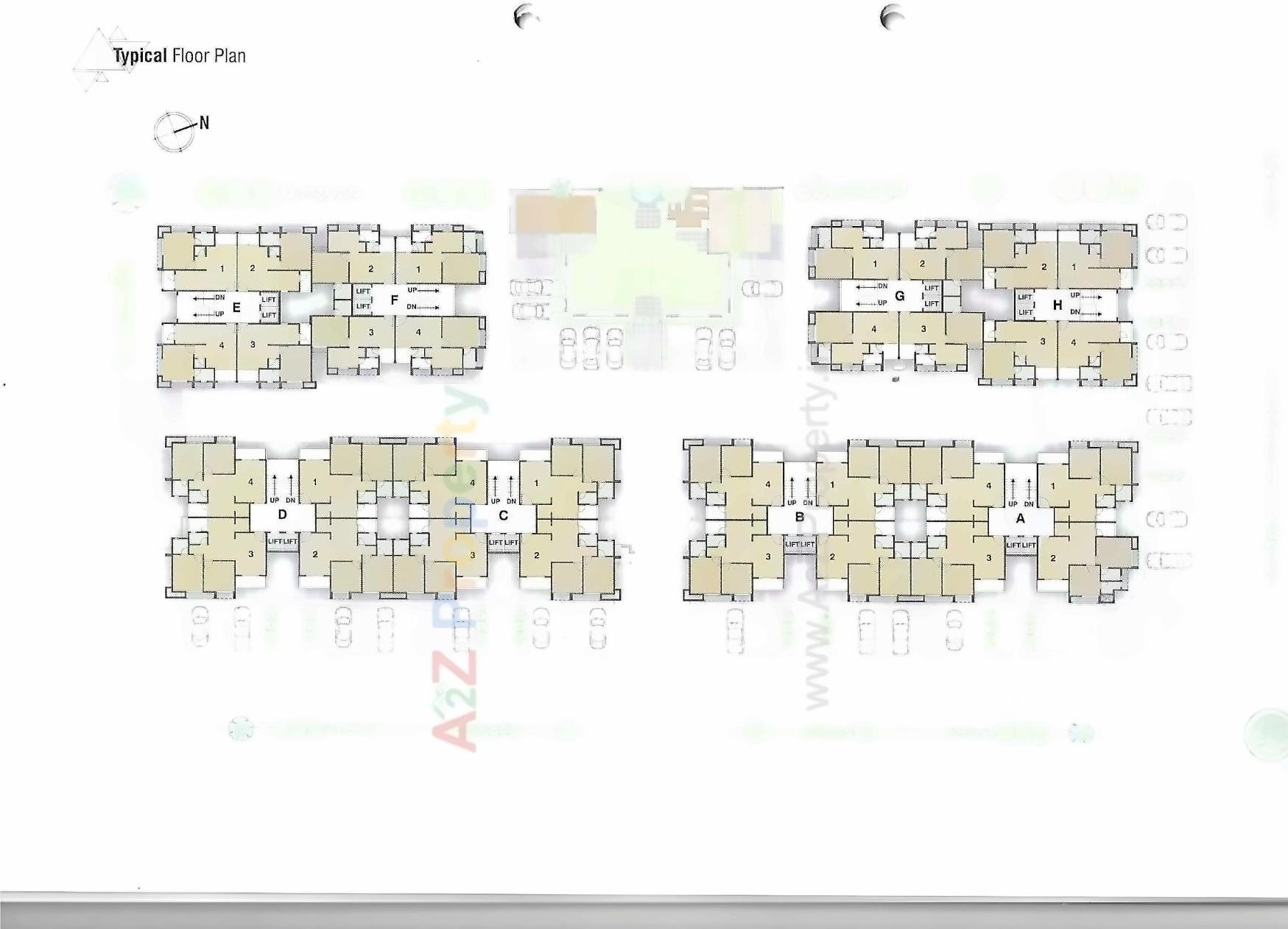 Layout of real estate project Arjun 2 located at Vavol, Gandhinagar, Gujarat