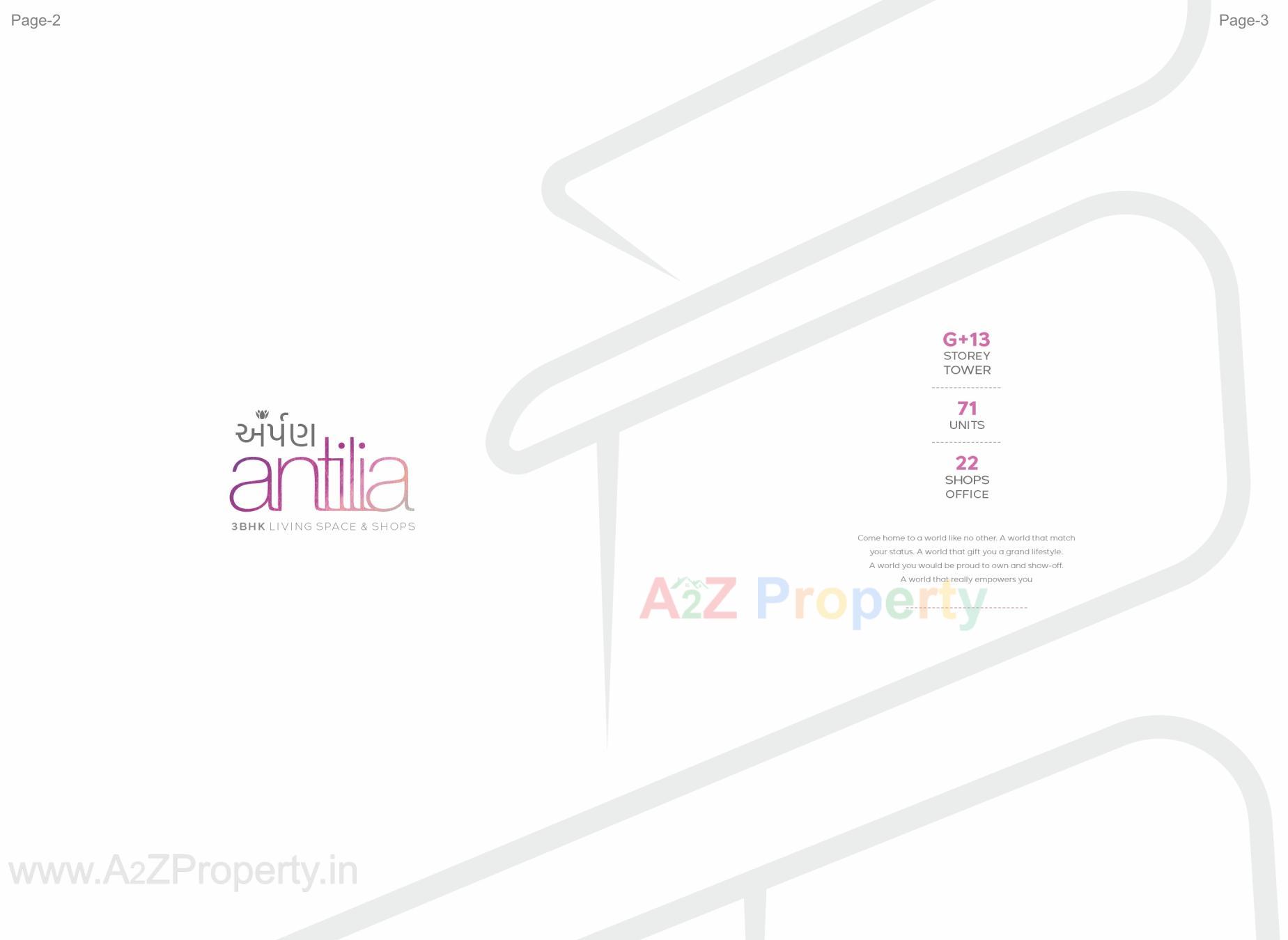  of real estate project Arpan Antilia located at Vavol, Gandhinagar, Gujarat