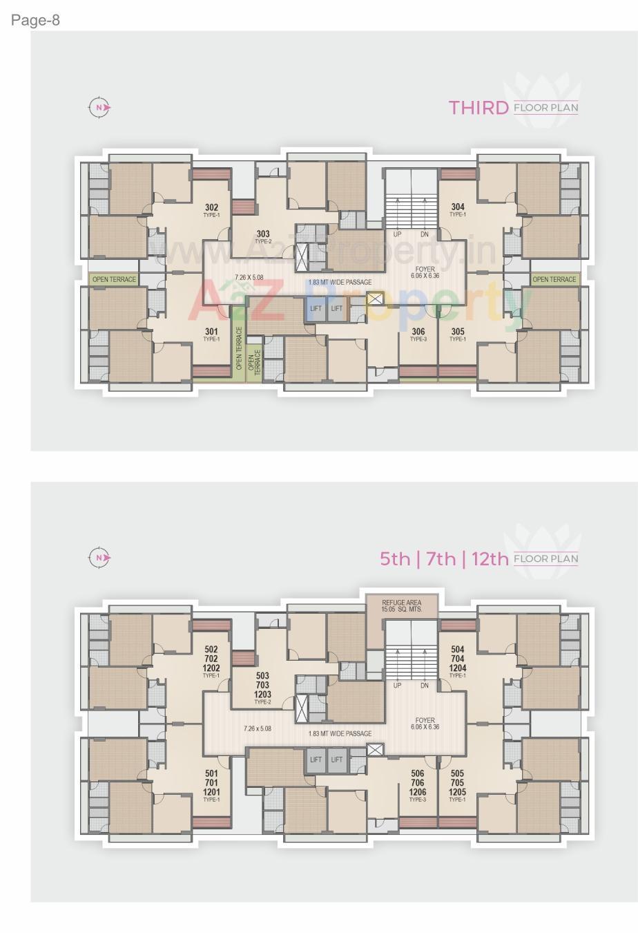 Layout of real estate project Arpan Antilia located at Vavol, Gandhinagar, Gujarat
