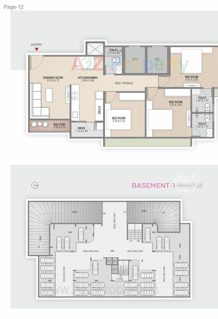 Layout of real estate project Arpan Antilia located at Vavol, Gandhinagar, Gujarat