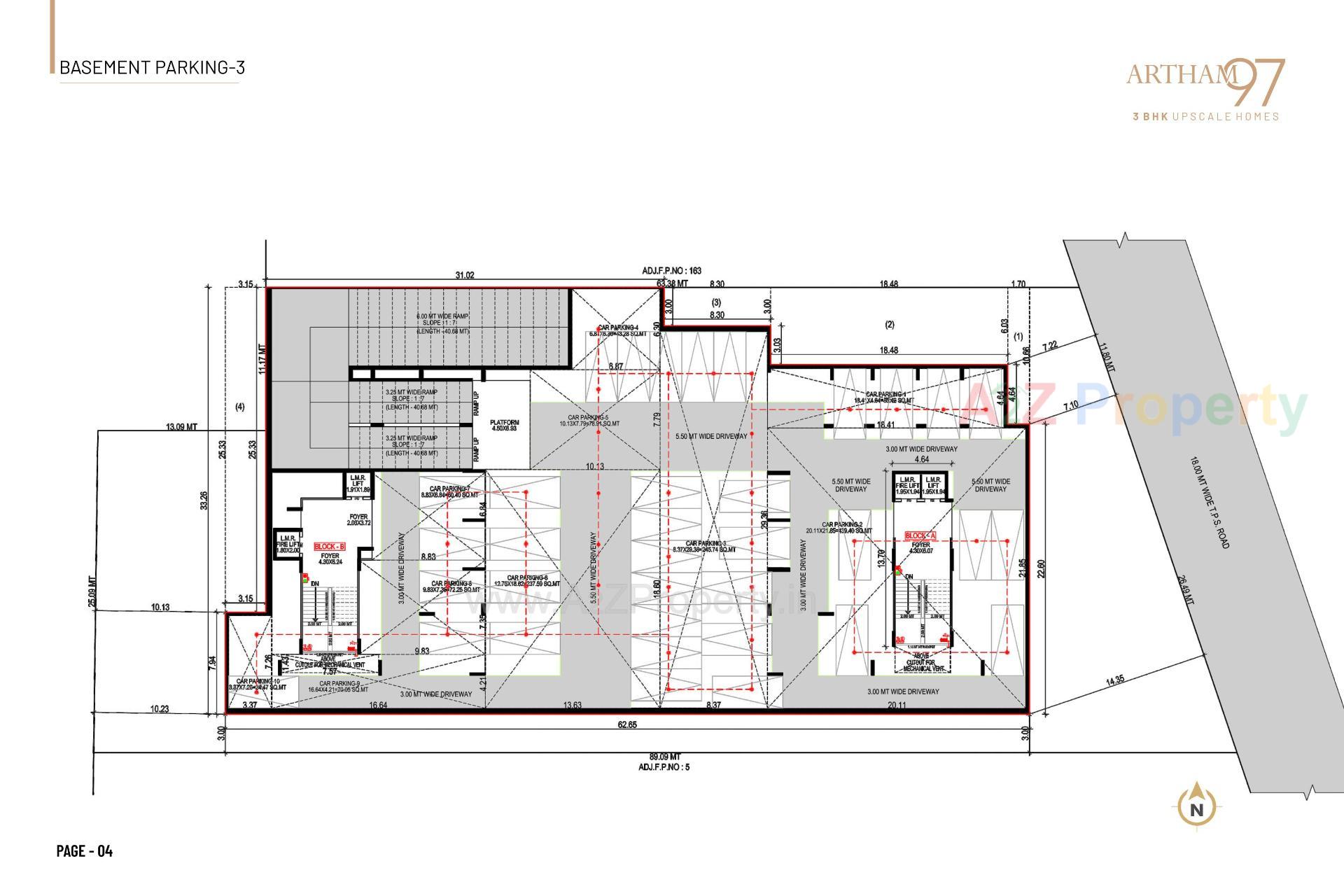 Layout of real estate project Artham located at Khoraj, Gandhinagar, Gujarat