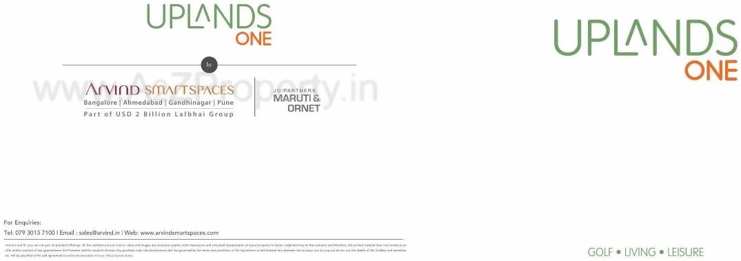  of real estate project Arvind Uplands located at Nasmed-adhana, Gandhinagar, Gujarat