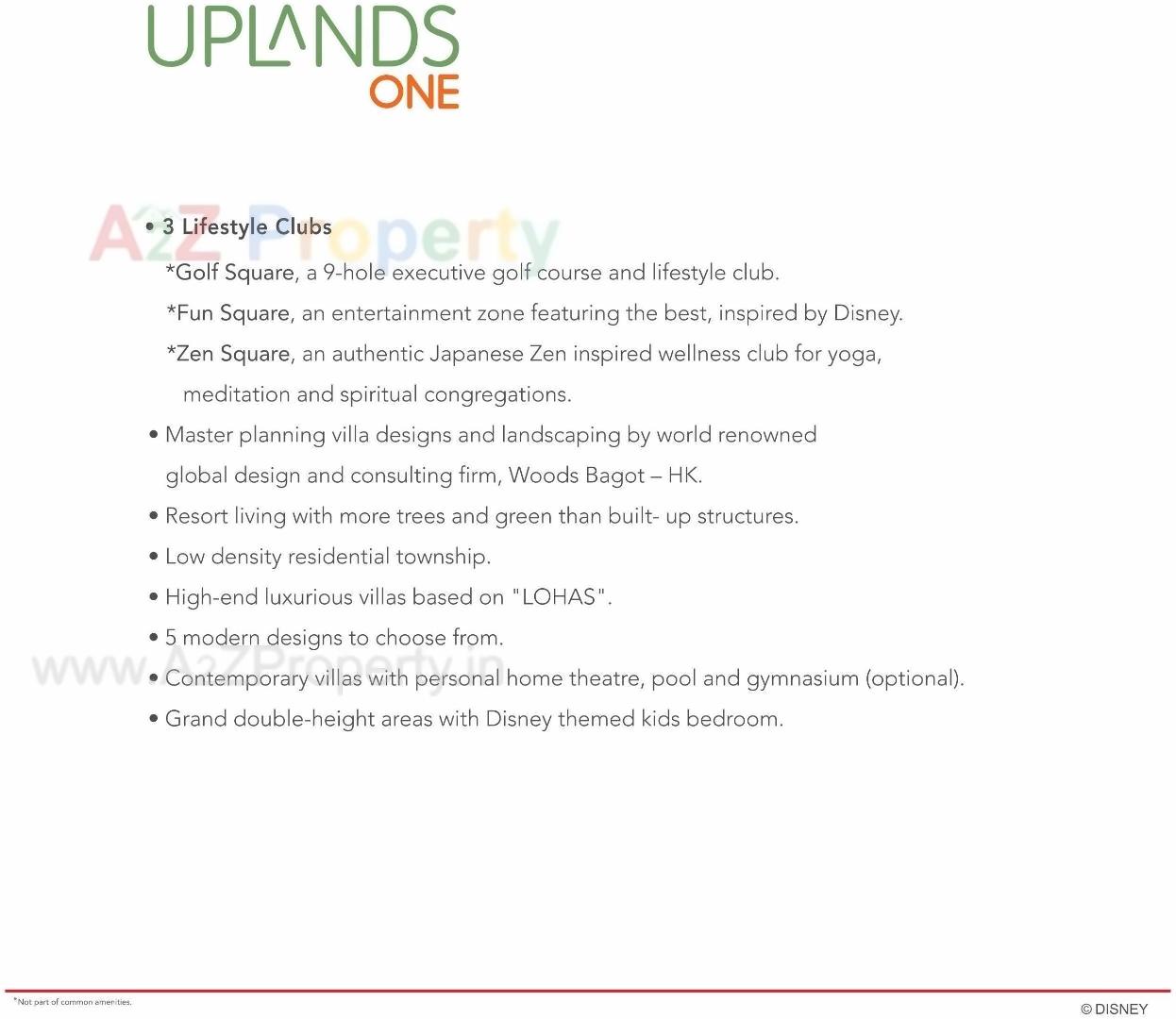 Amenities of Arvind Uplands