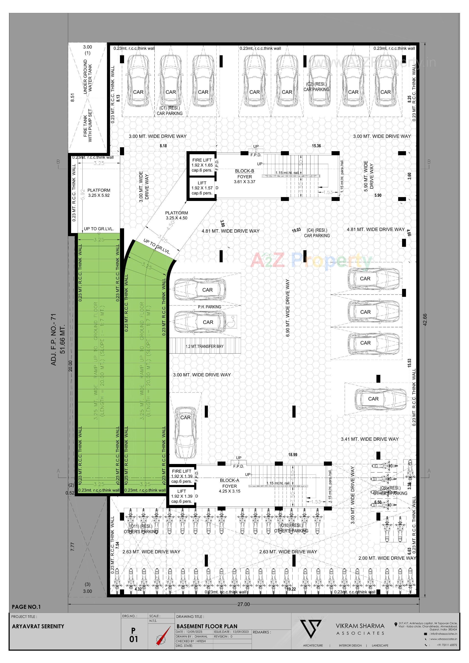 Layout of real estate project Aryavrat Serenity located at Borisana, Gandhinagar, Gujarat