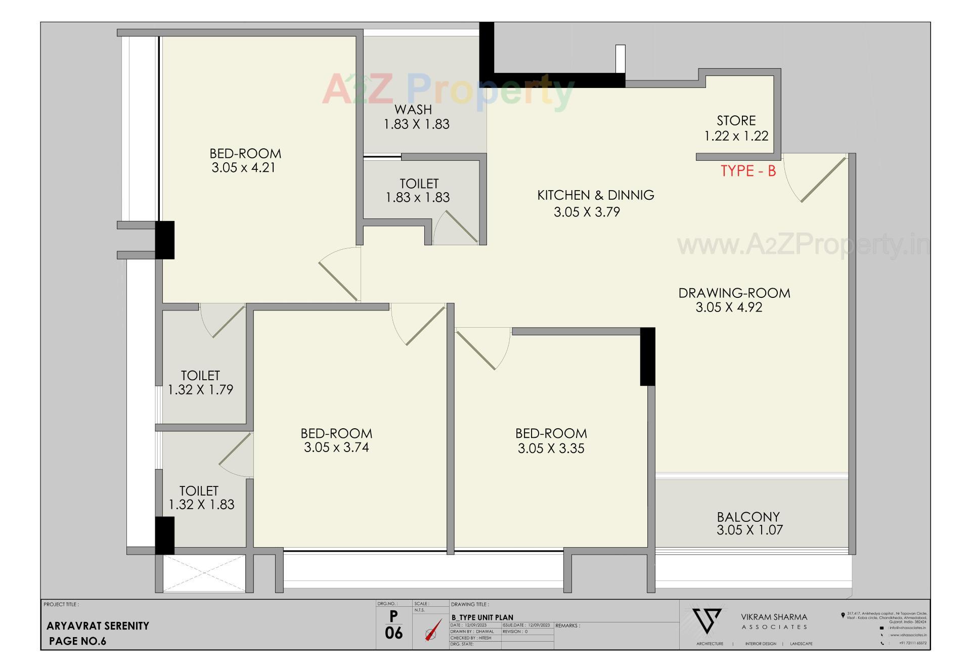 Layout of real estate project Aryavrat Serenity located at Borisana, Gandhinagar, Gujarat