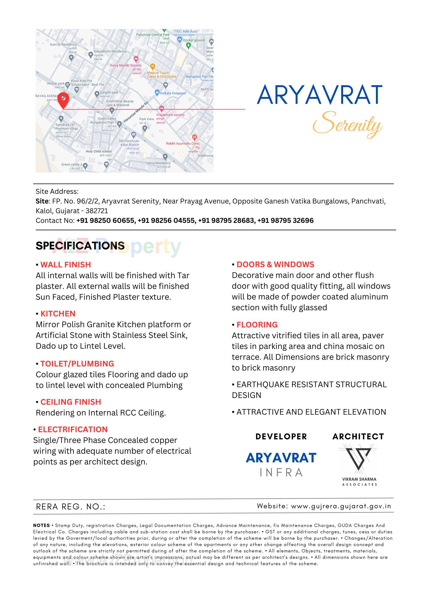  of real estate project Aryavrat Serenity located at Borisana, Gandhinagar, Gujarat