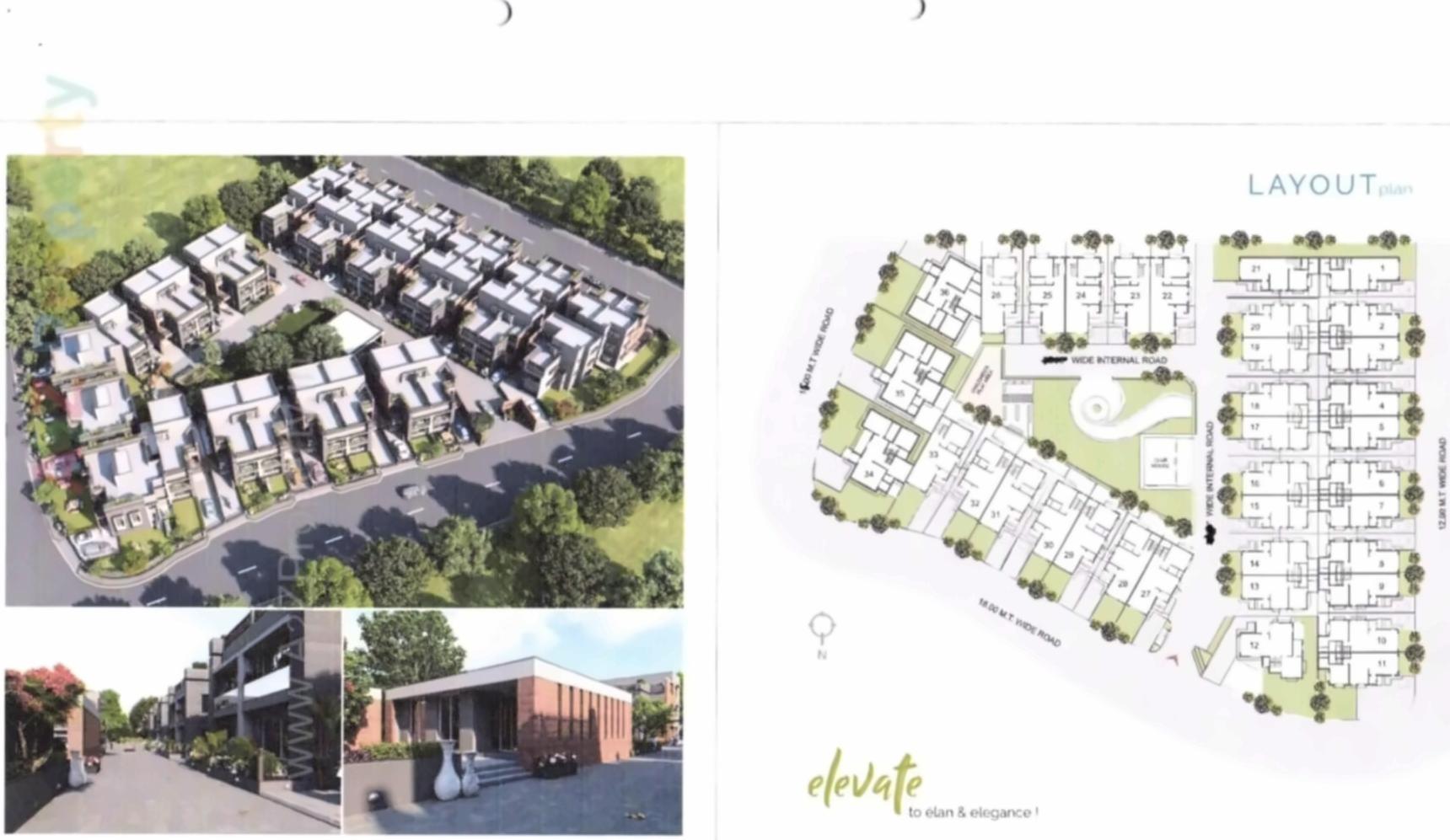 Layout of real estate project Ashtvinayak located at Sughad, Gandhinagar, Gujarat