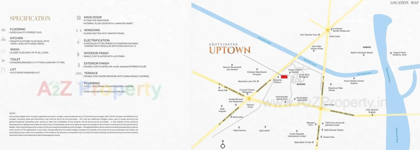  of real estate project Ashtvinayak Uptown located at Sughad, Gandhinagar, Gujarat