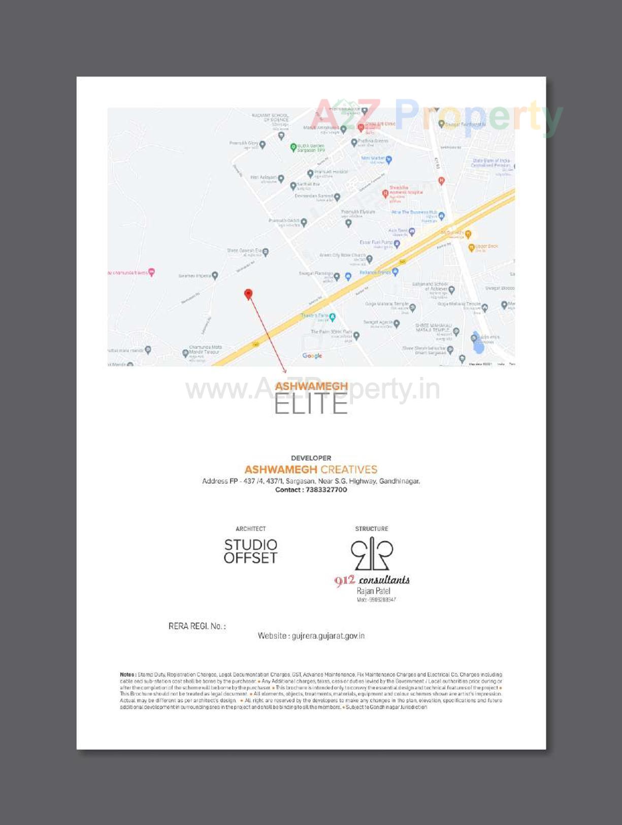  of real estate project Ashwamegh Elite located at Sargasan, Gandhinagar, Gujarat