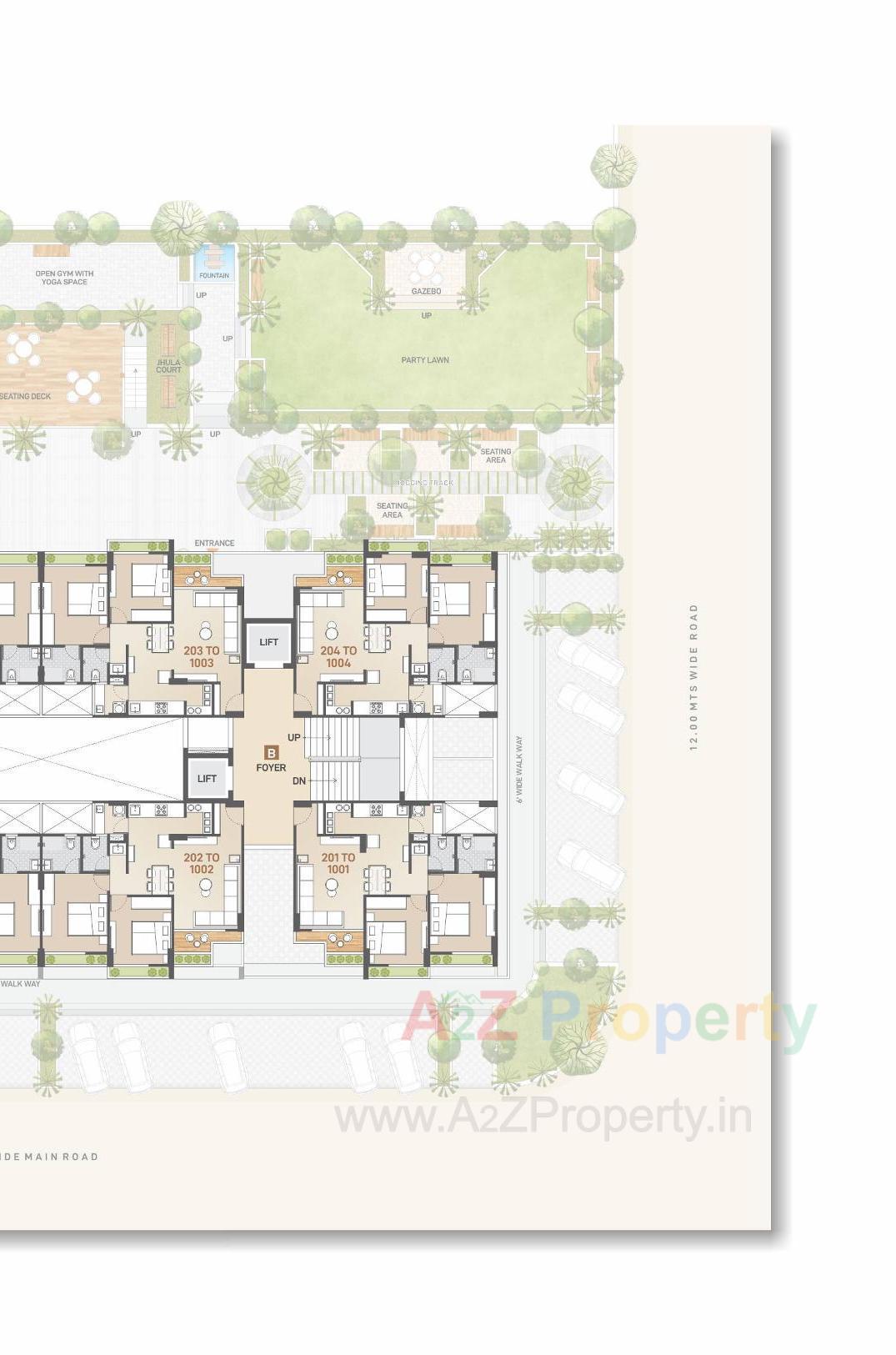 Layout of real estate project Ashwamegh Signature located at Tarapur, Gandhinagar, Gujarat