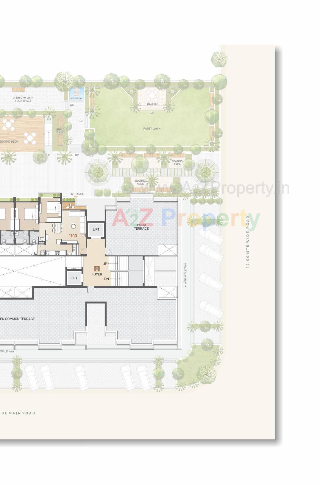 Layout of real estate project Ashwamegh Signature located at Tarapur, Gandhinagar, Gujarat