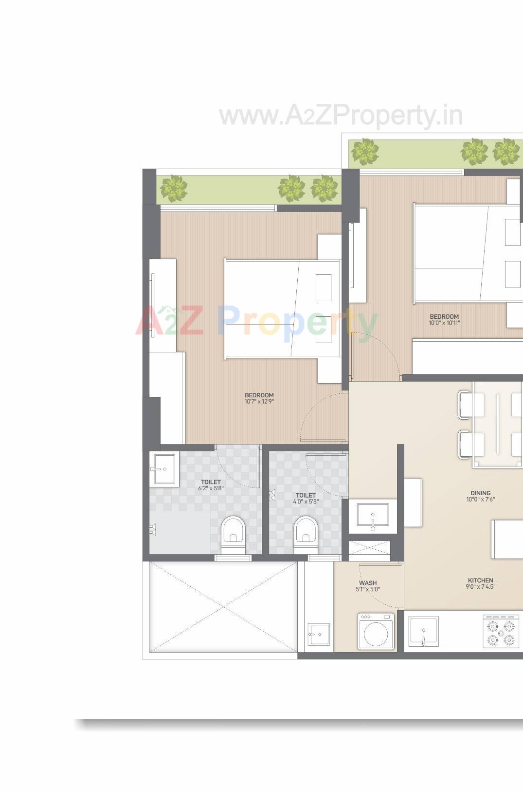 Layout of real estate project Ashwamegh Signature located at Tarapur, Gandhinagar, Gujarat