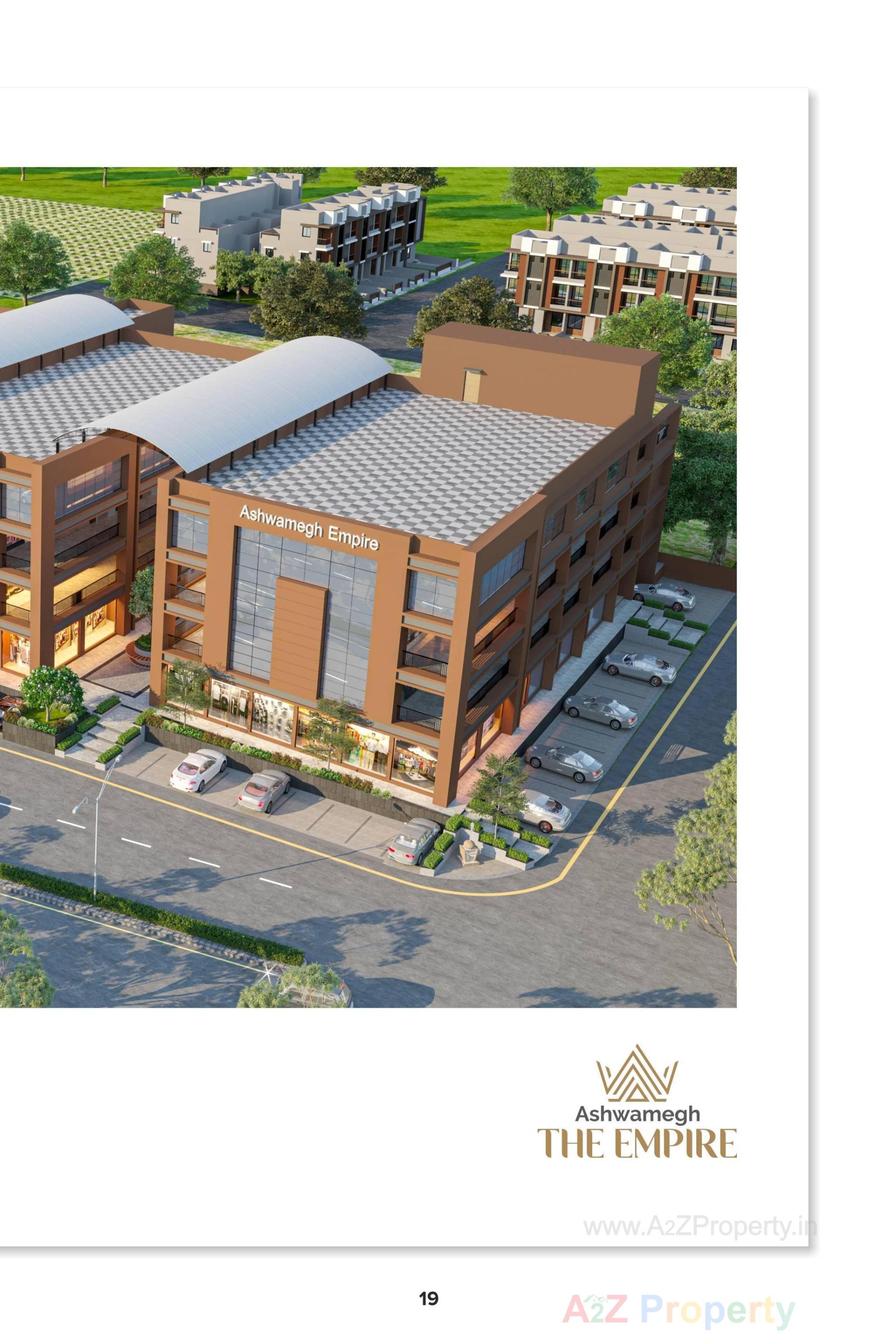 3D Elevation of real estate project Ashwamegh The Empire located at Dahegam, Gandhinagar, Gujarat