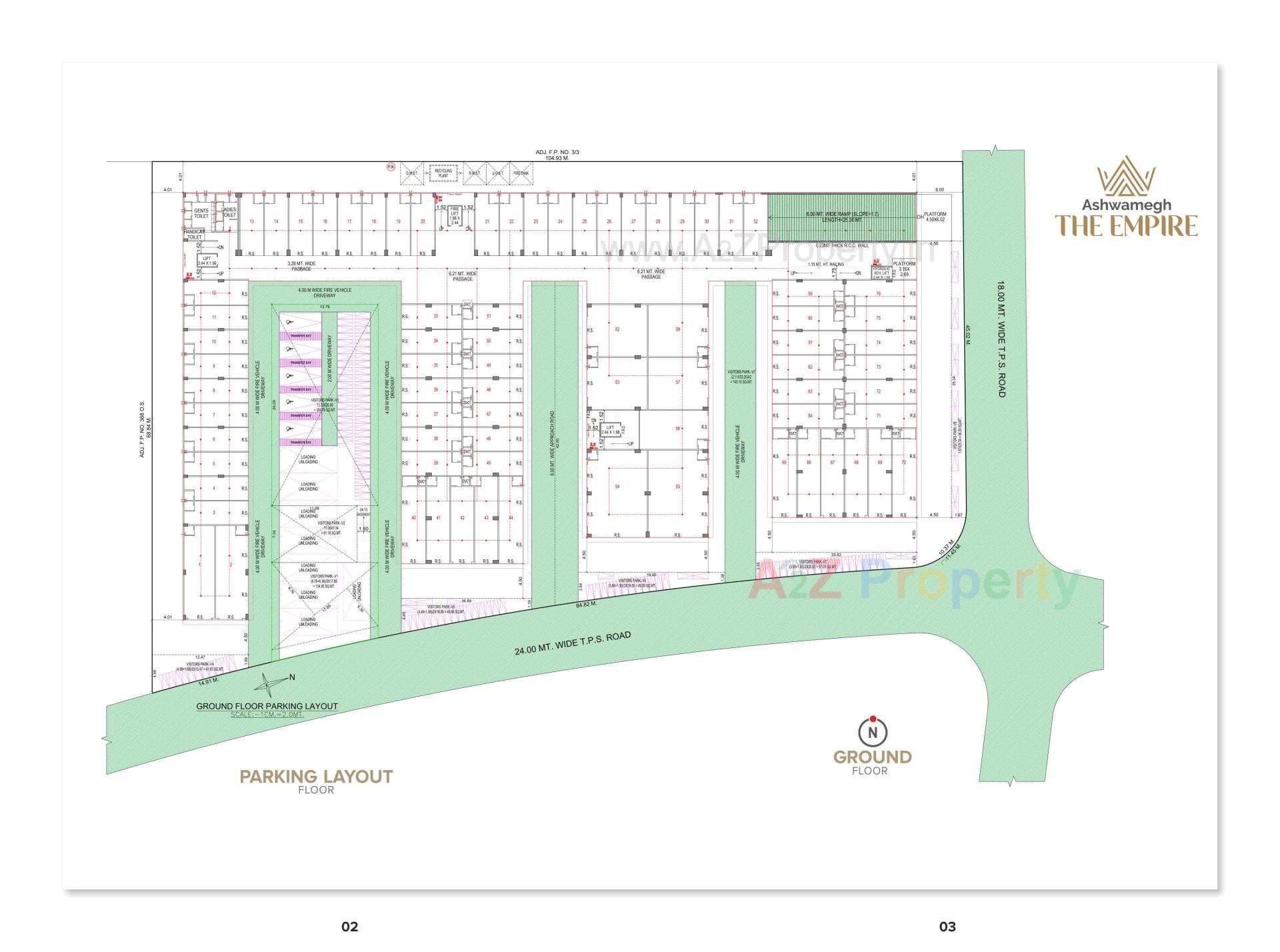 Layout of real estate project Ashwamegh The Empire located at Dahegam, Gandhinagar, Gujarat