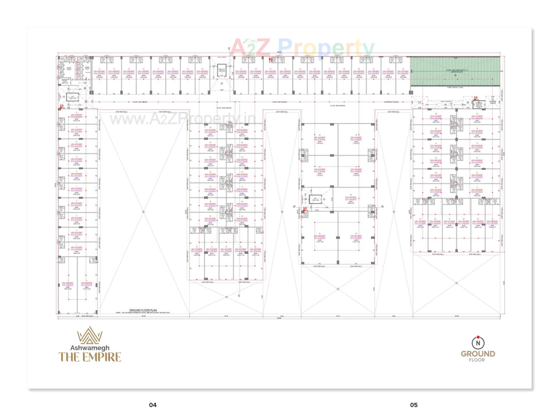 Layout of real estate project Ashwamegh The Empire located at Dahegam, Gandhinagar, Gujarat