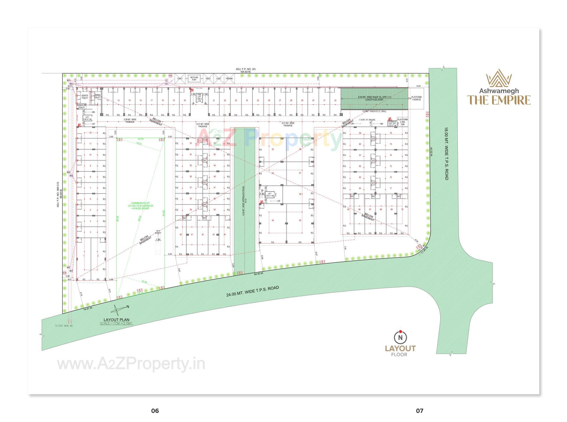 Layout of real estate project Ashwamegh The Empire located at Dahegam, Gandhinagar, Gujarat