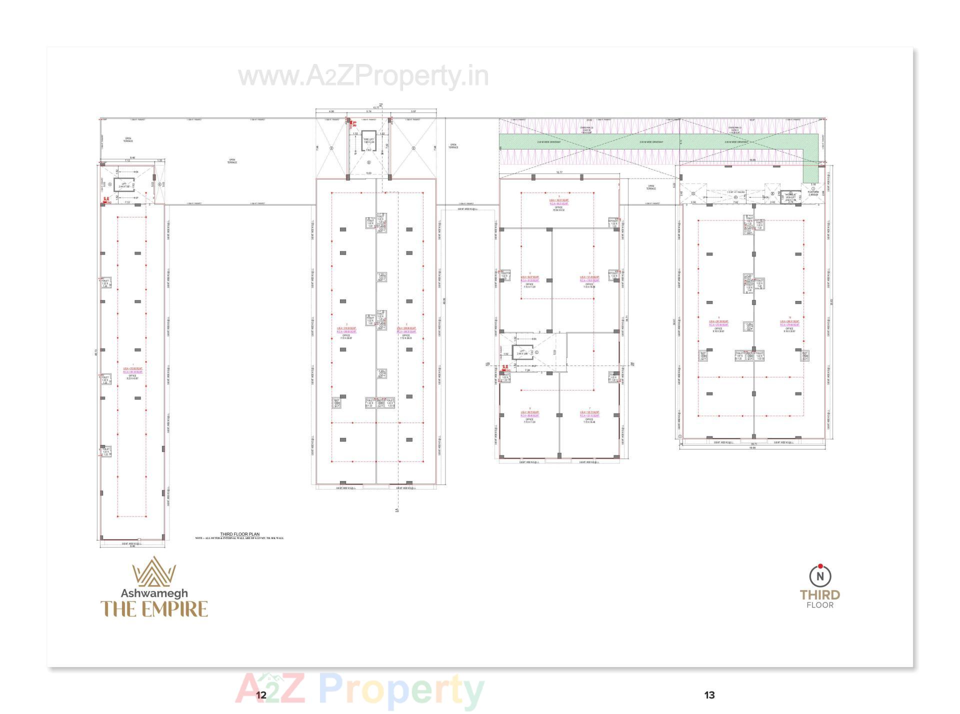 Layout of real estate project Ashwamegh The Empire located at Dahegam, Gandhinagar, Gujarat