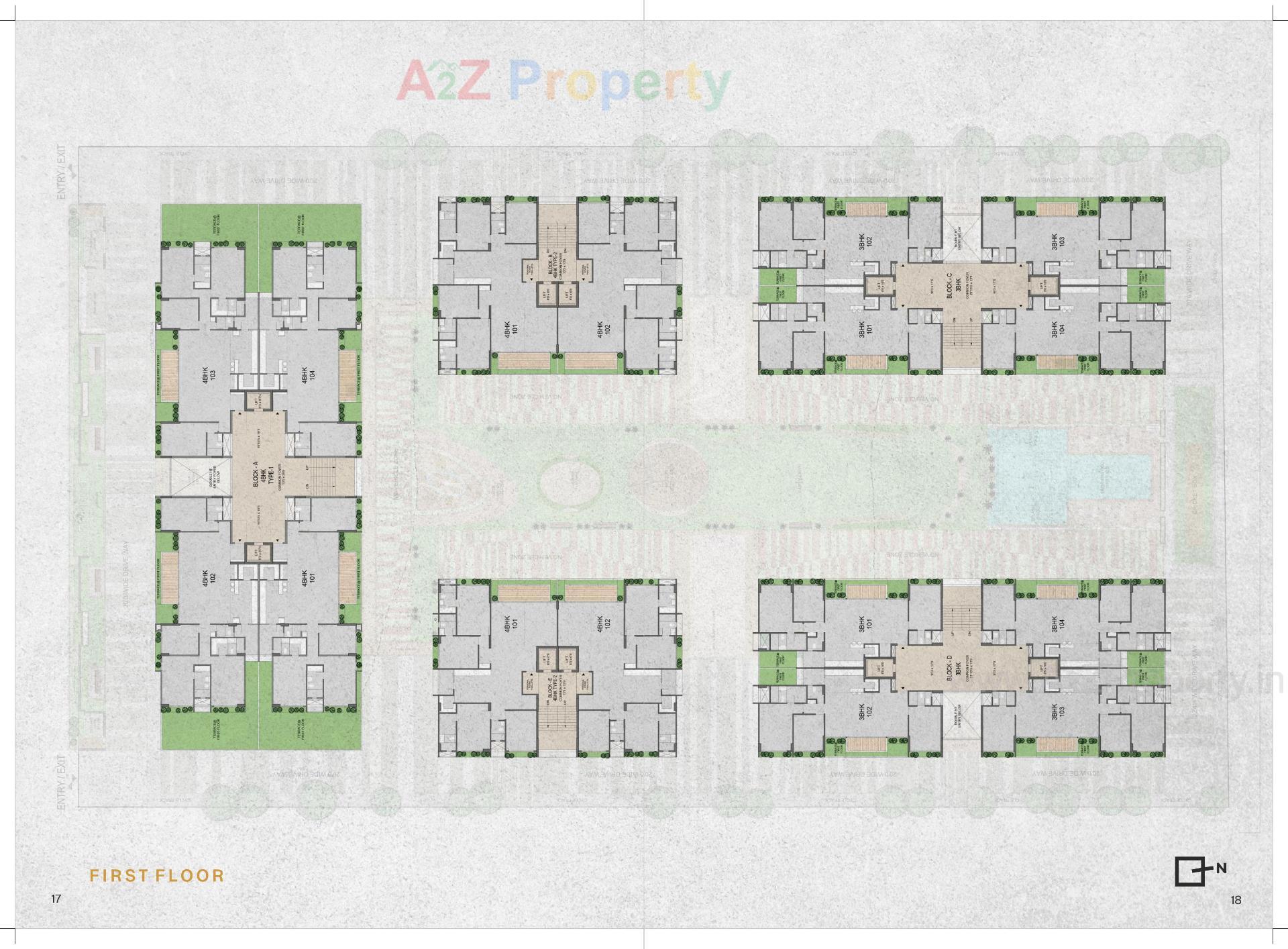 Layout of real estate project Asteria located at Koba, Gandhinagar, Gujarat