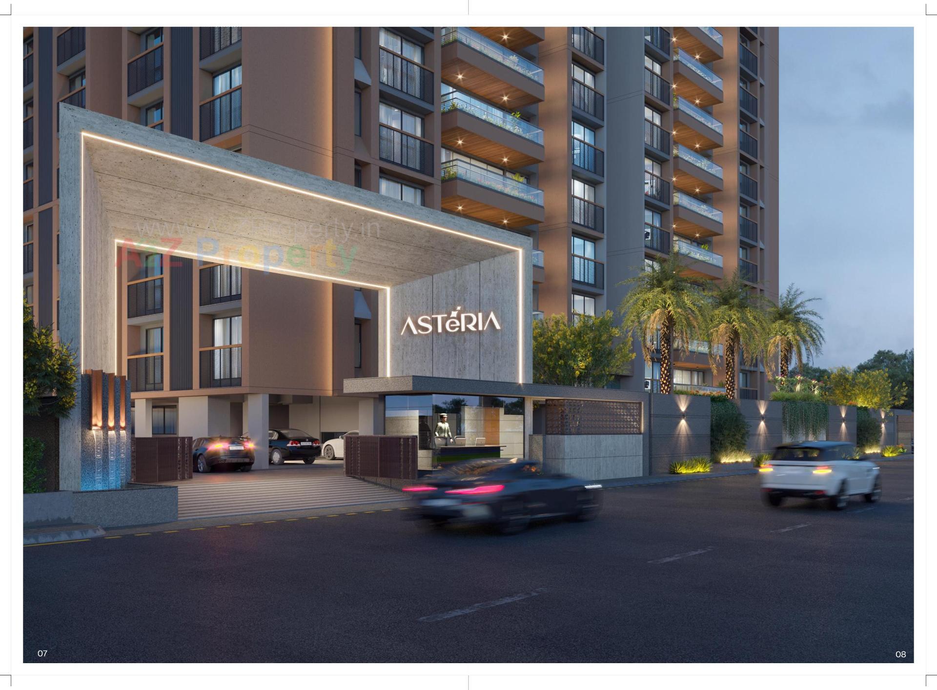 3D Elevation of real estate project Asteria located at Koba, Gandhinagar, Gujarat