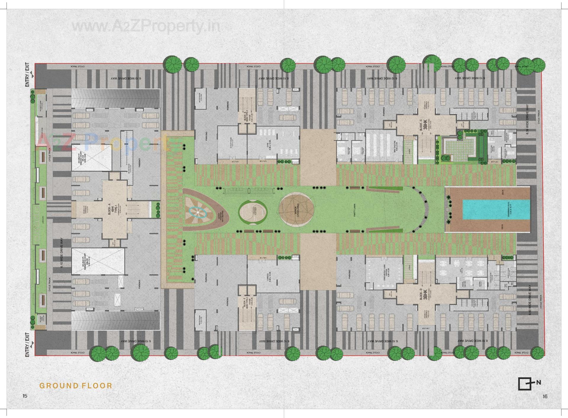 Layout of real estate project Asteria located at Koba, Gandhinagar, Gujarat