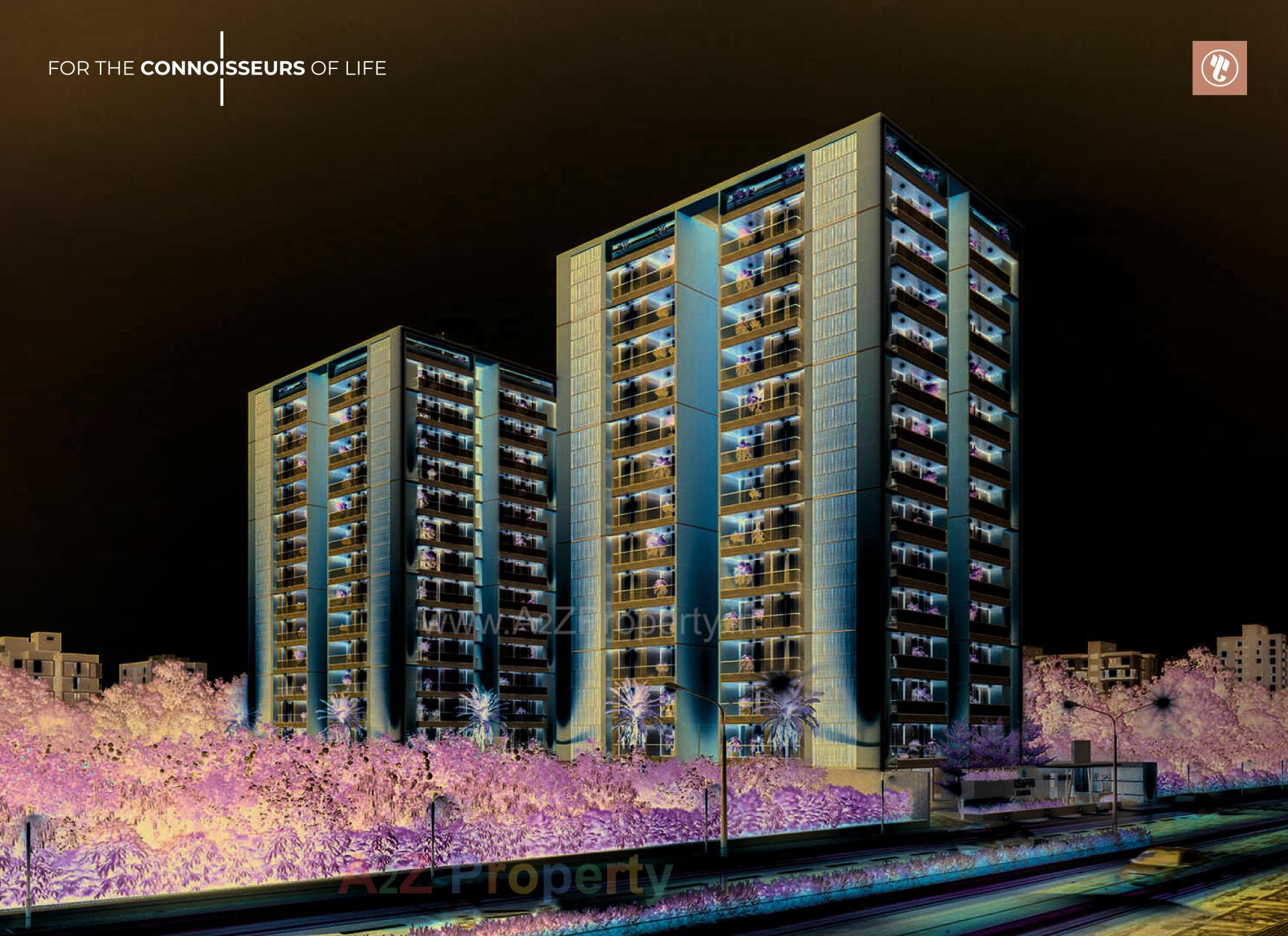 3D Elevation of real estate project Atharva Elanza located at Koba, Gandhinagar, Gujarat