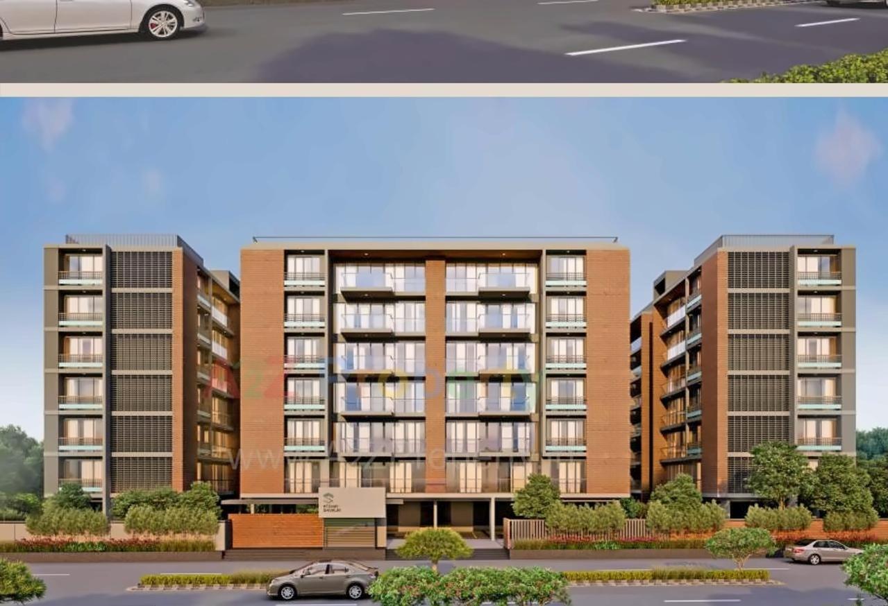 3D Elevation of real estate project Atishay Shivalay located at Chandkheda, Gandhinagar, Gujarat