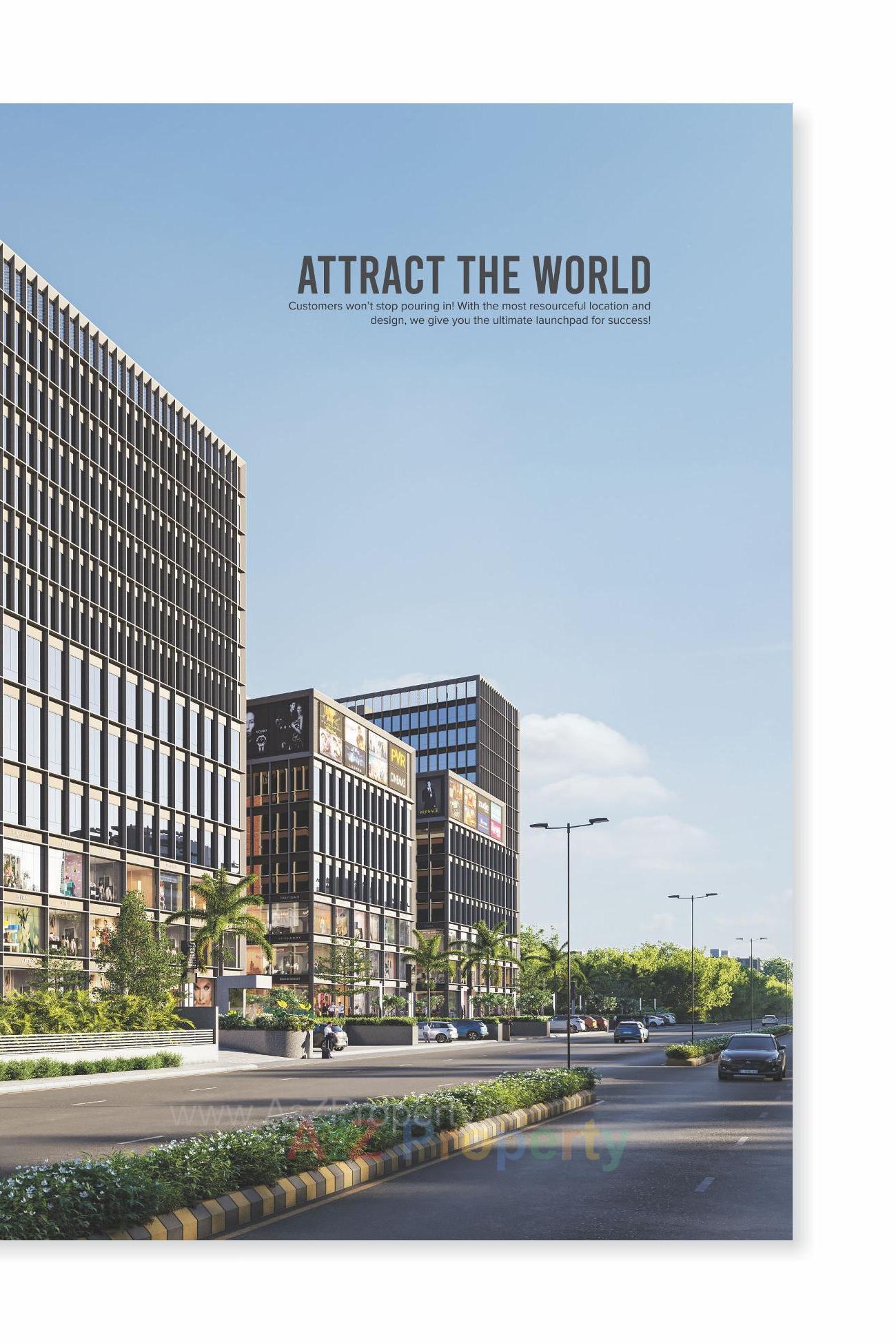 3D Elevation of real estate project Atm Mall / Atm Coliving   (service Apartment) located at Zundal, Gandhinagar, Gujarat