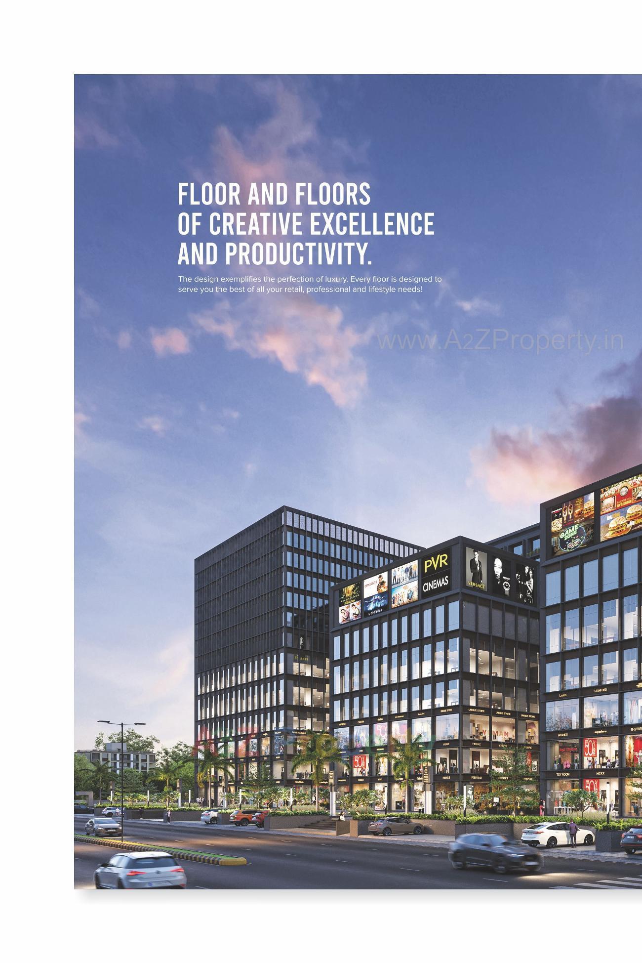 3D Elevation of real estate project Atm Mall / Atm Coliving   (service Apartment) located at Zundal, Gandhinagar, Gujarat