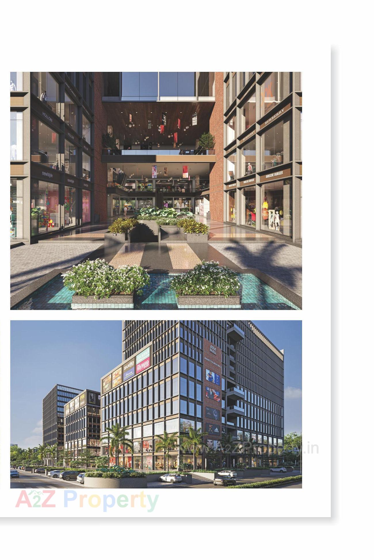 3D Elevation of real estate project Atm Mall / Atm Coliving   (service Apartment) located at Zundal, Gandhinagar, Gujarat