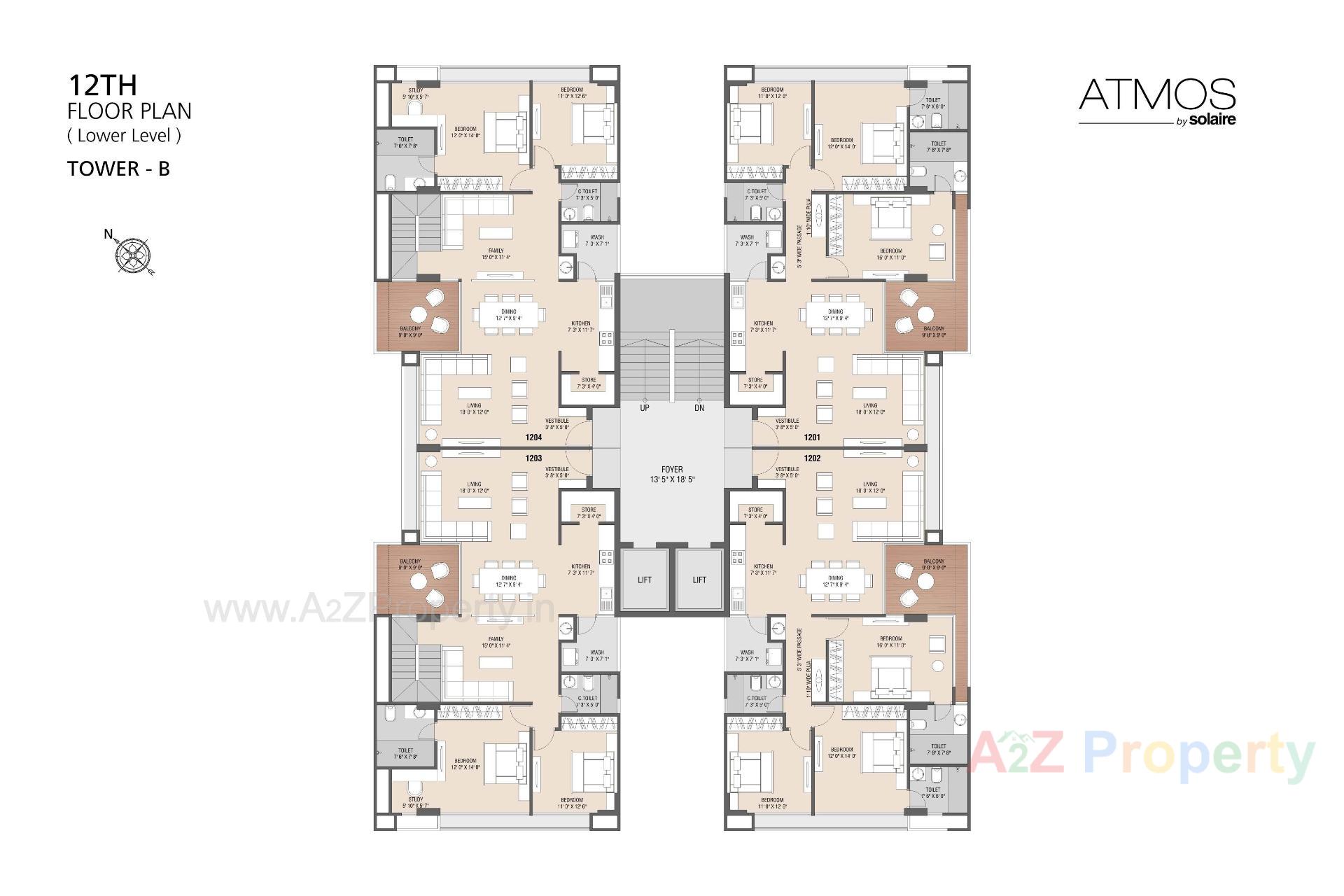 Layout of real estate project Atmos By Solaire located at Sargasan, Gandhinagar, Gujarat