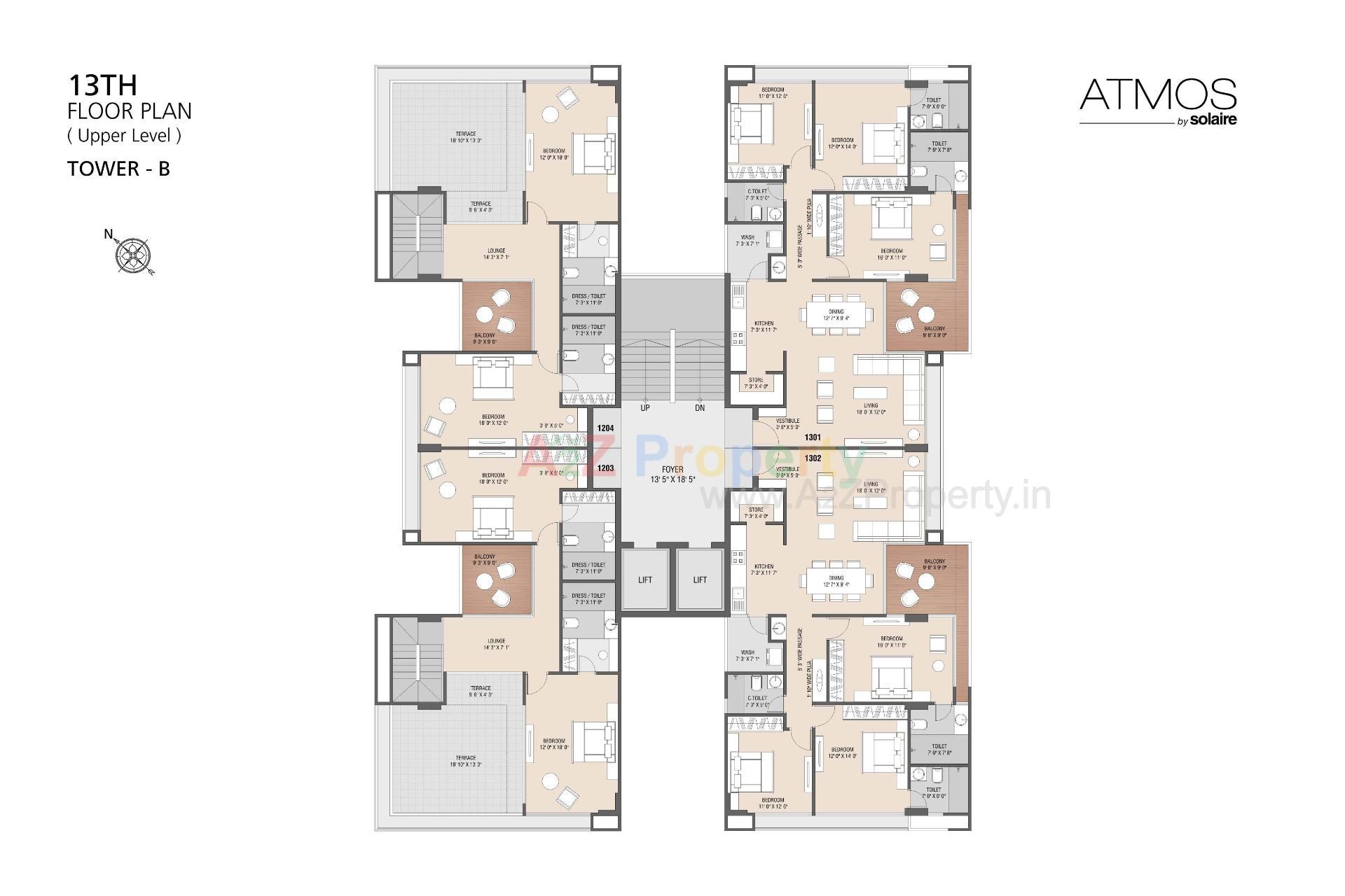 Layout of real estate project Atmos By Solaire located at Sargasan, Gandhinagar, Gujarat