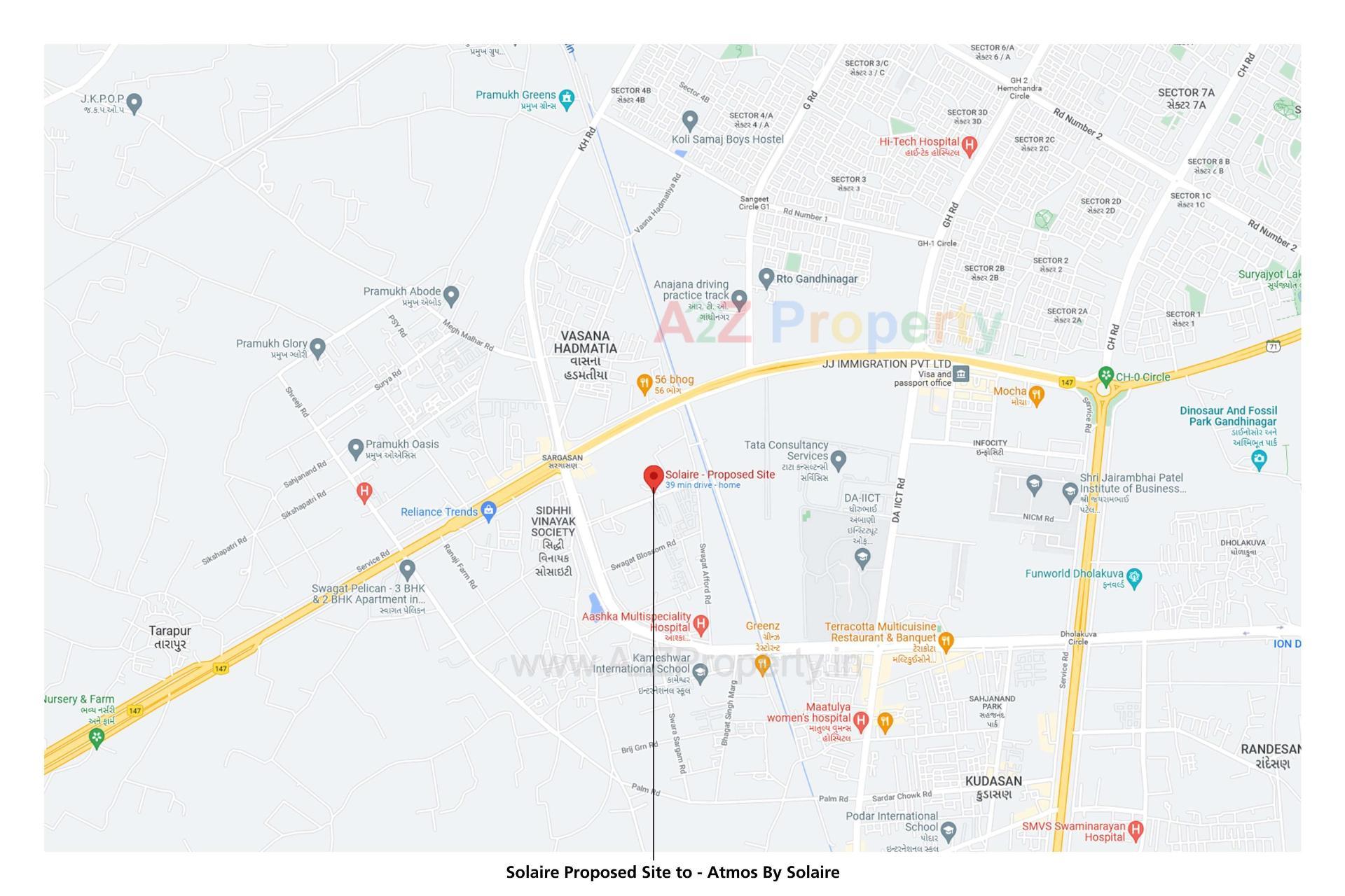  of real estate project Atmos By Solaire located at Sargasan, Gandhinagar, Gujarat