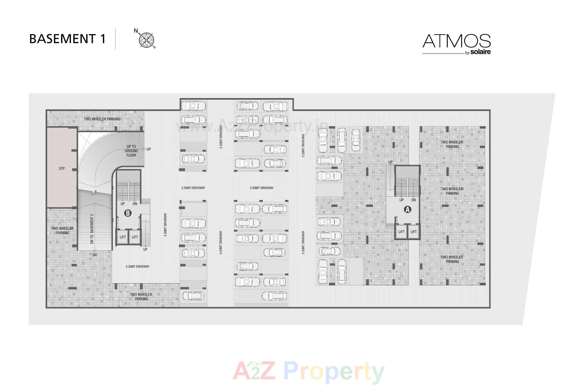 Layout of real estate project Atmos By Solaire located at Sargasan, Gandhinagar, Gujarat
