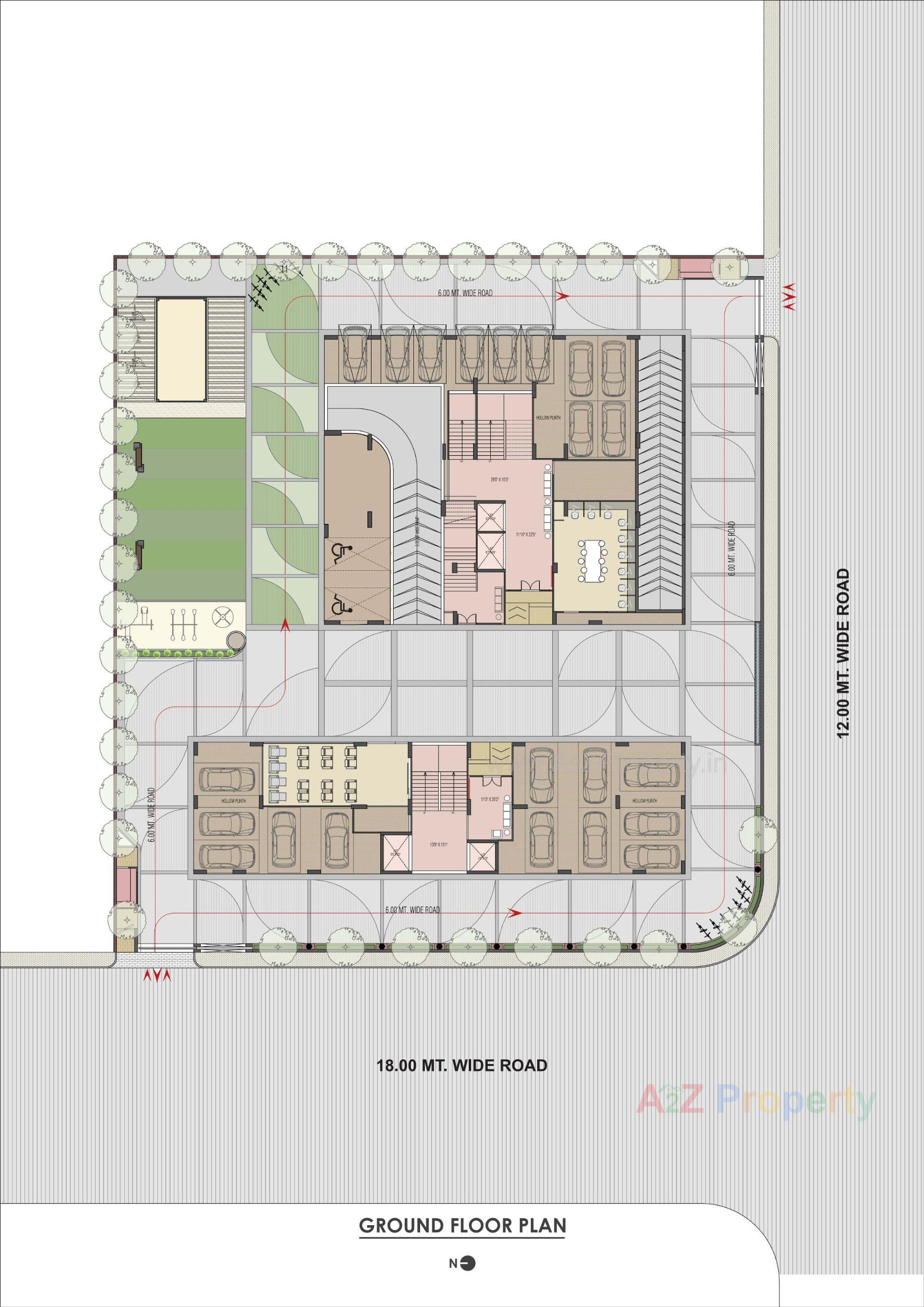 Layout of real estate project Atulyam located at Kudasan, Gandhinagar, Gujarat