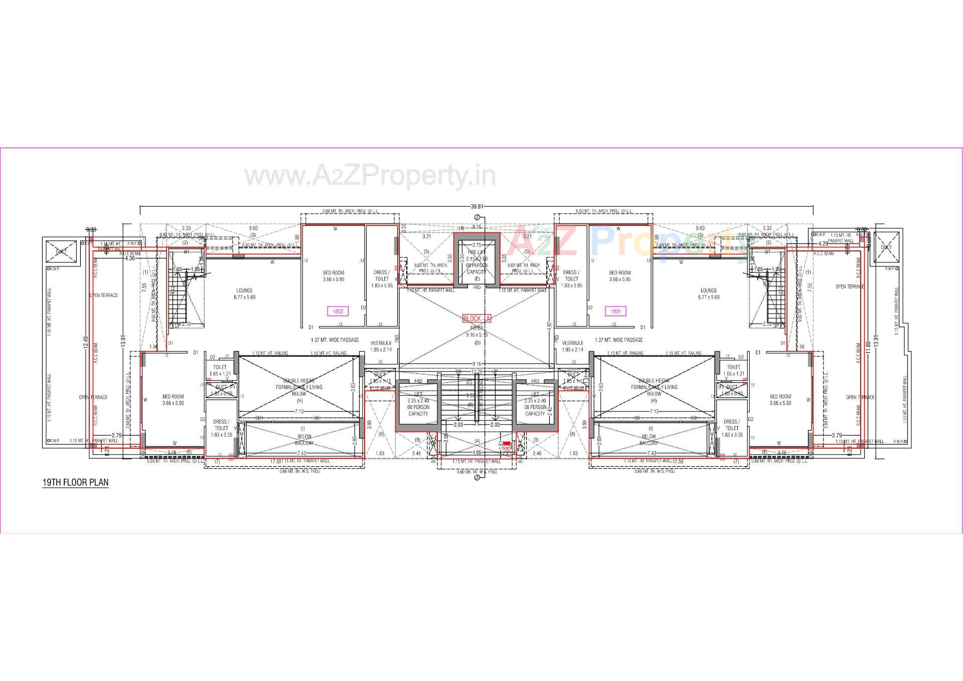 Layout of real estate project Aurelia located at Koba, Gandhinagar, Gujarat