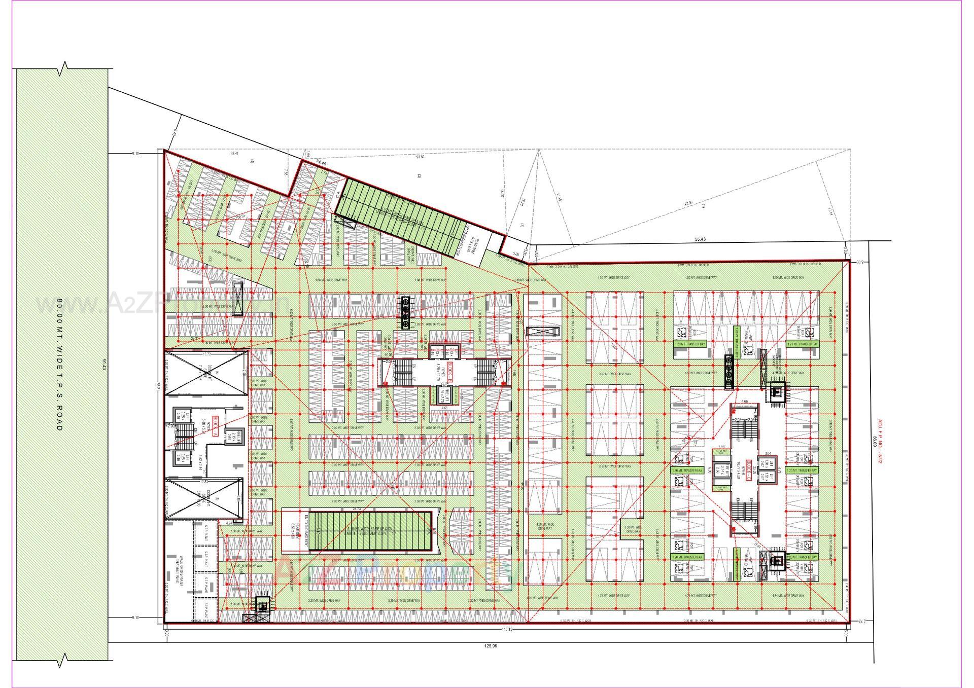 Layout of real estate project Aurelia located at Koba, Gandhinagar, Gujarat
