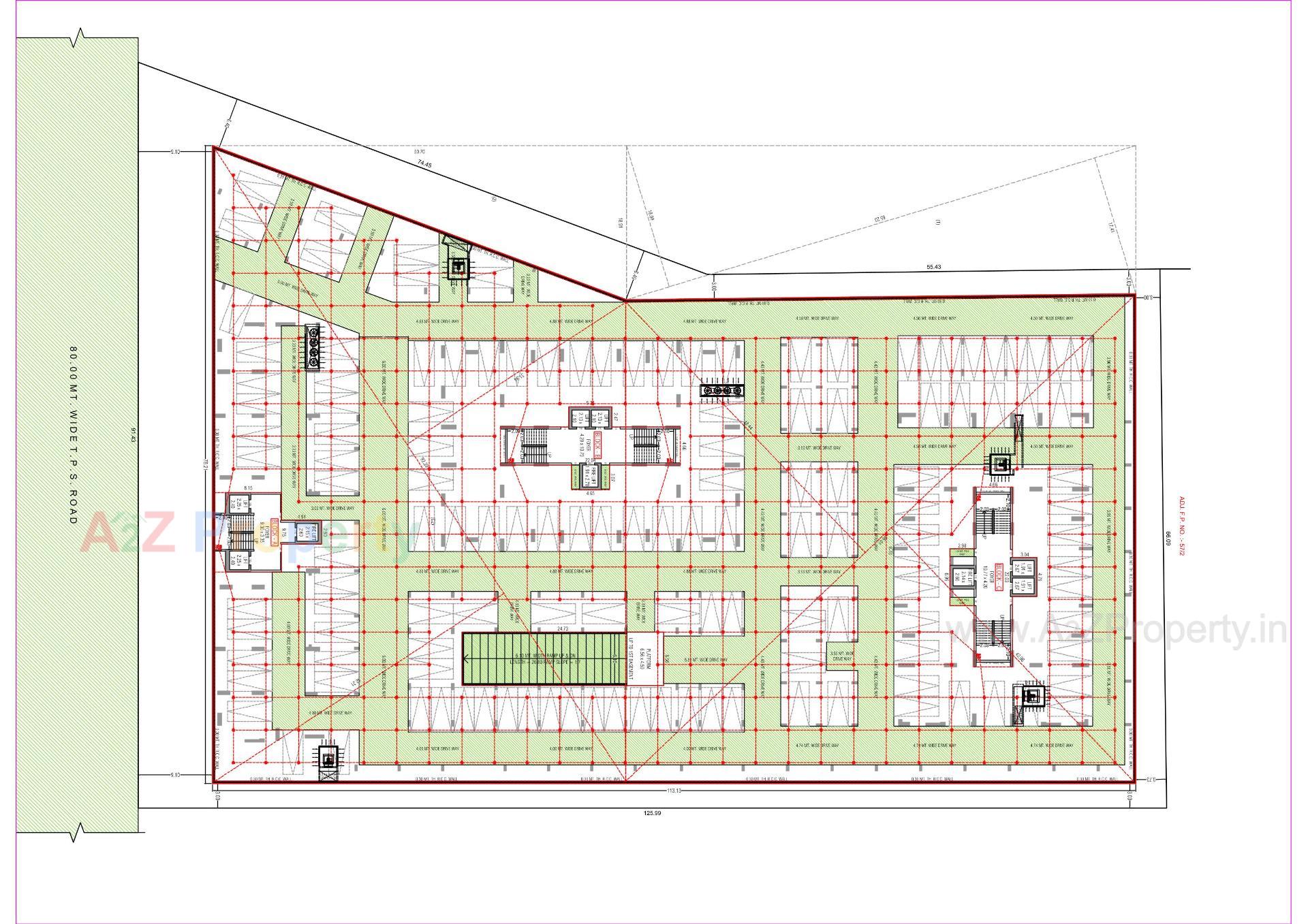 Layout of real estate project Aurelia located at Koba, Gandhinagar, Gujarat